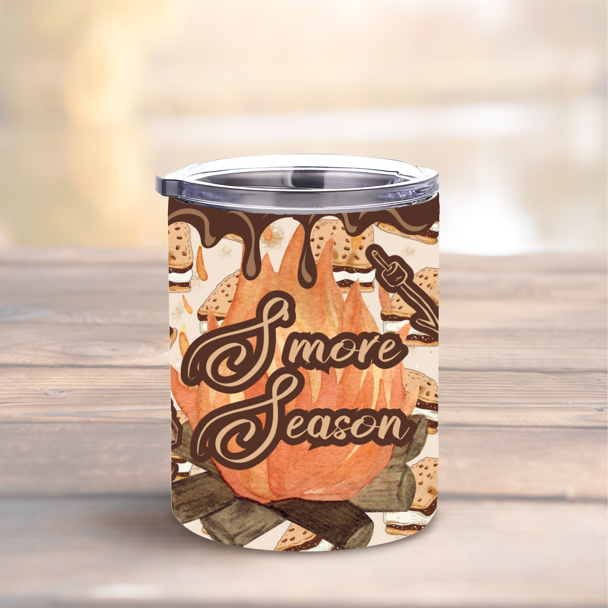 S'more Season 10oz Lowball Steel Tumbler