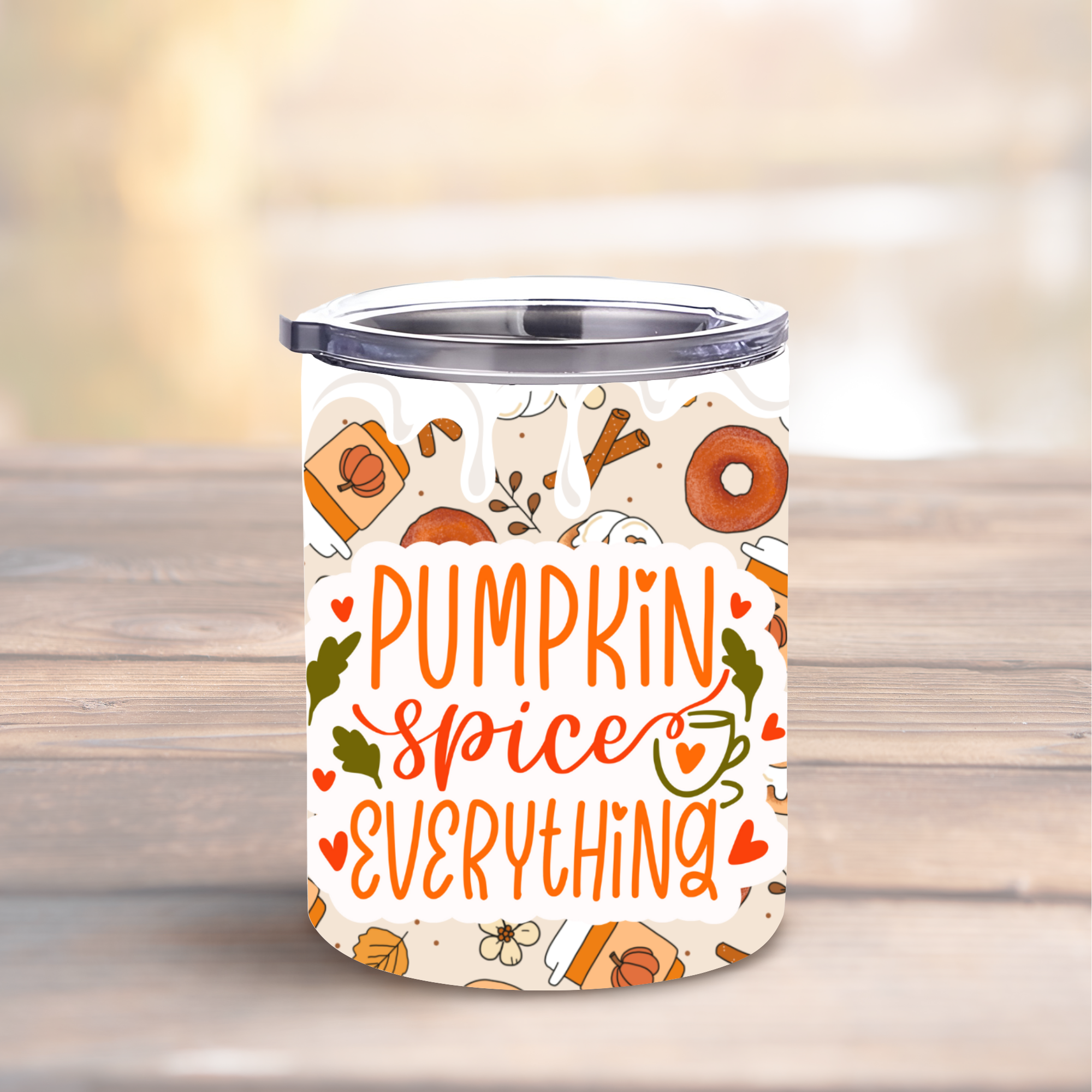 Pumpkin Spice Everything 10oz Lowball Steel Tumbler