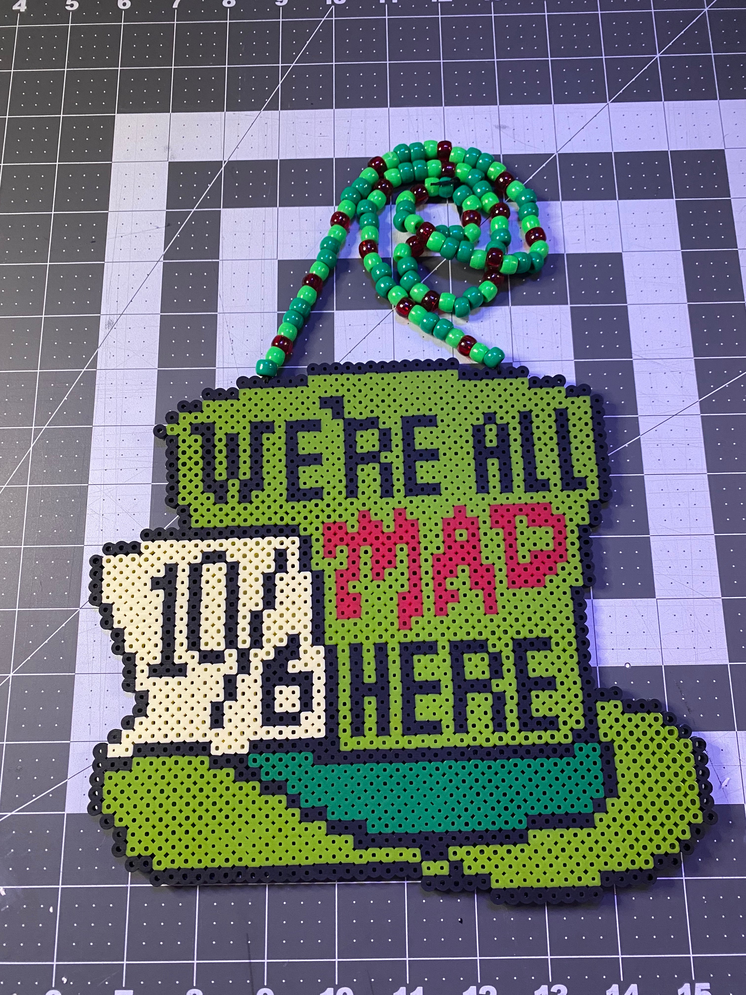 Mad Hat Perler Necklace