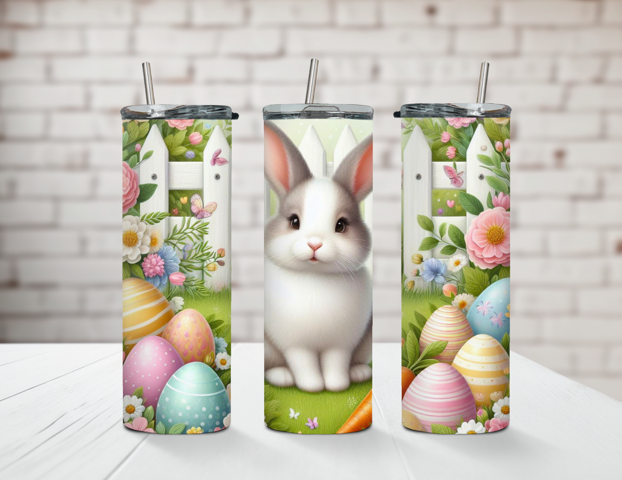 Eggcellent Easter Garden 20oz Steel Tumbler