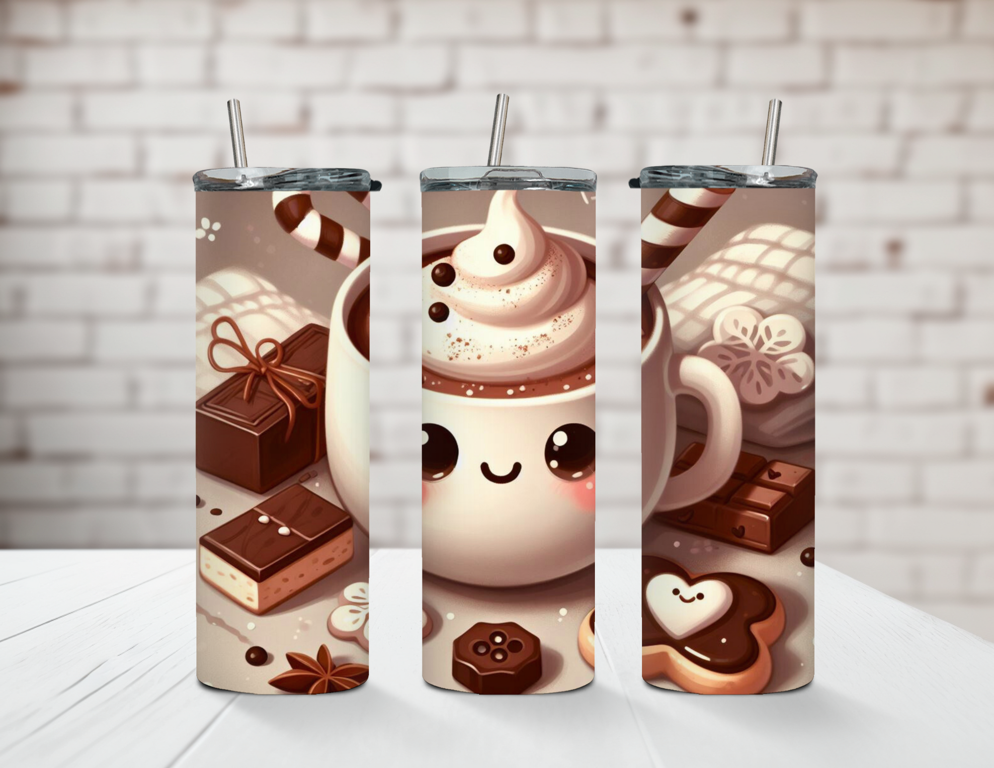 Cocoa and Cakes 20oz Steel Tumbler