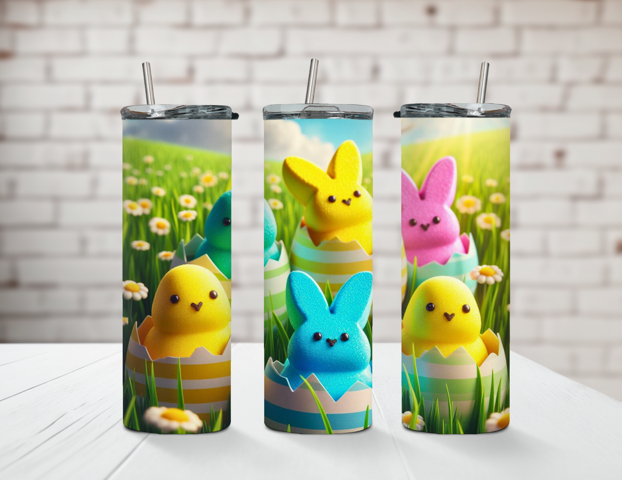 Field of Peeps 20oz Steel Tumbler