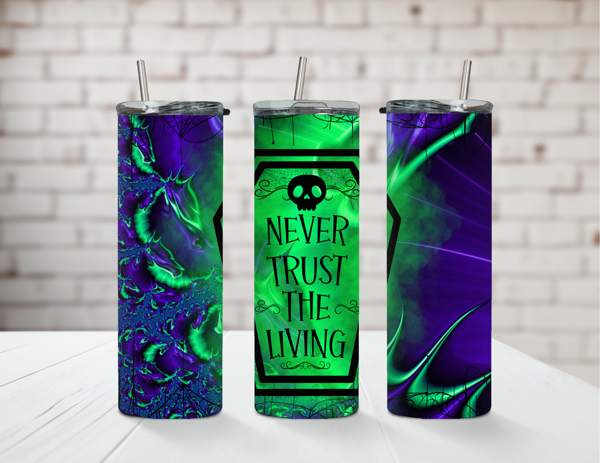 Never Trust The Living 20oz Stainless Steel Tumbler