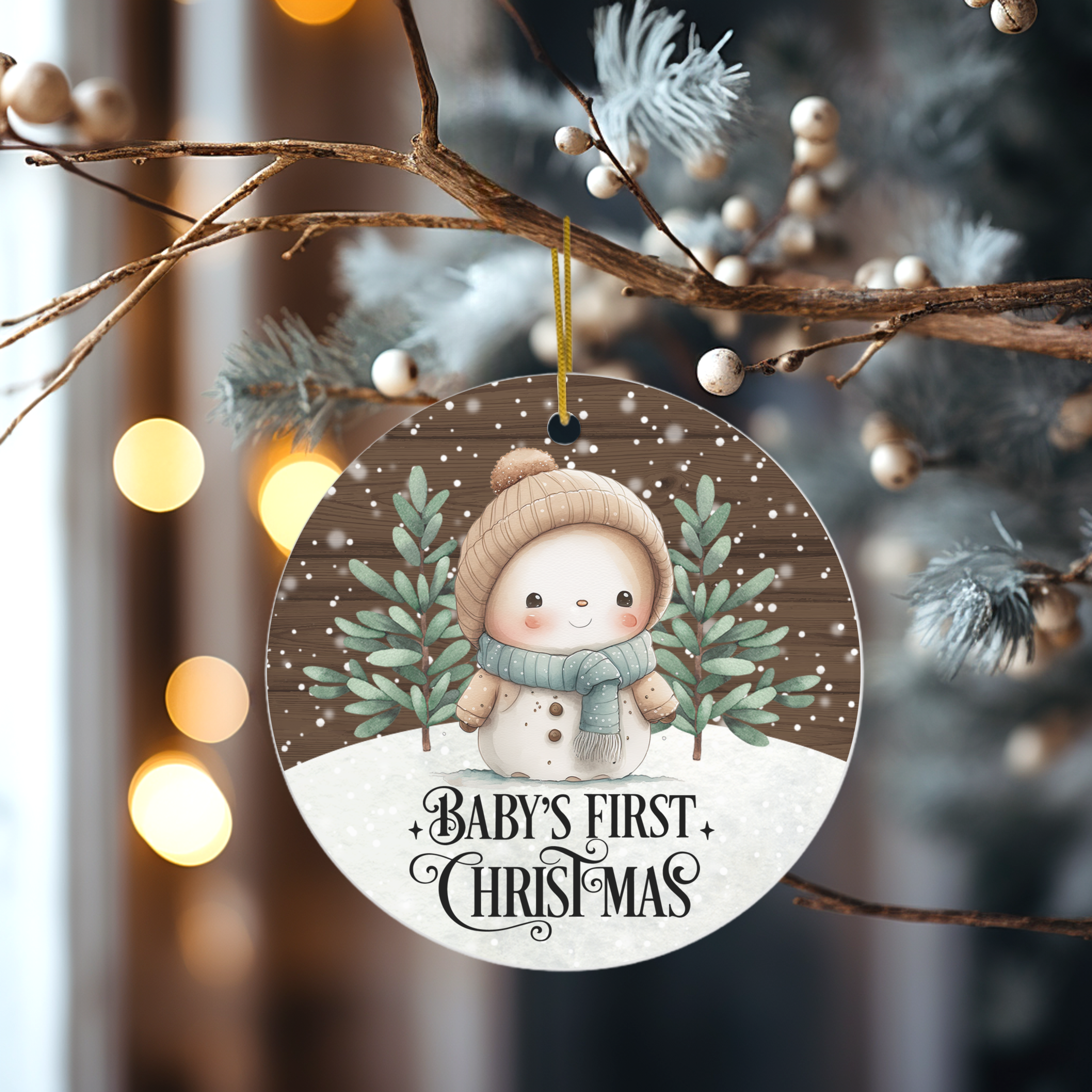 Baby's First Christmas Ceramic Christmas Ornament