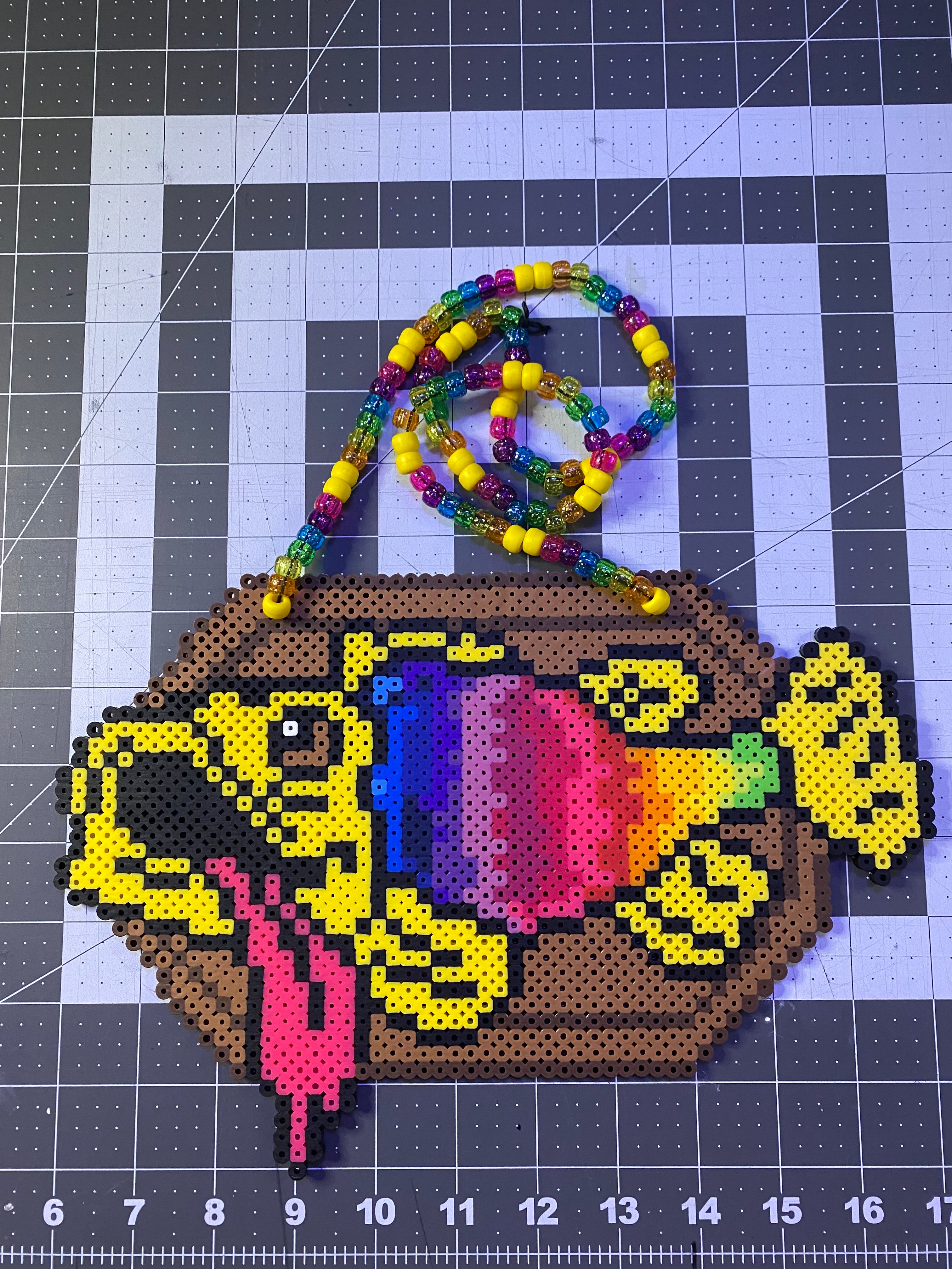 Rainbow Fish D.J Album Cover Rave Perler