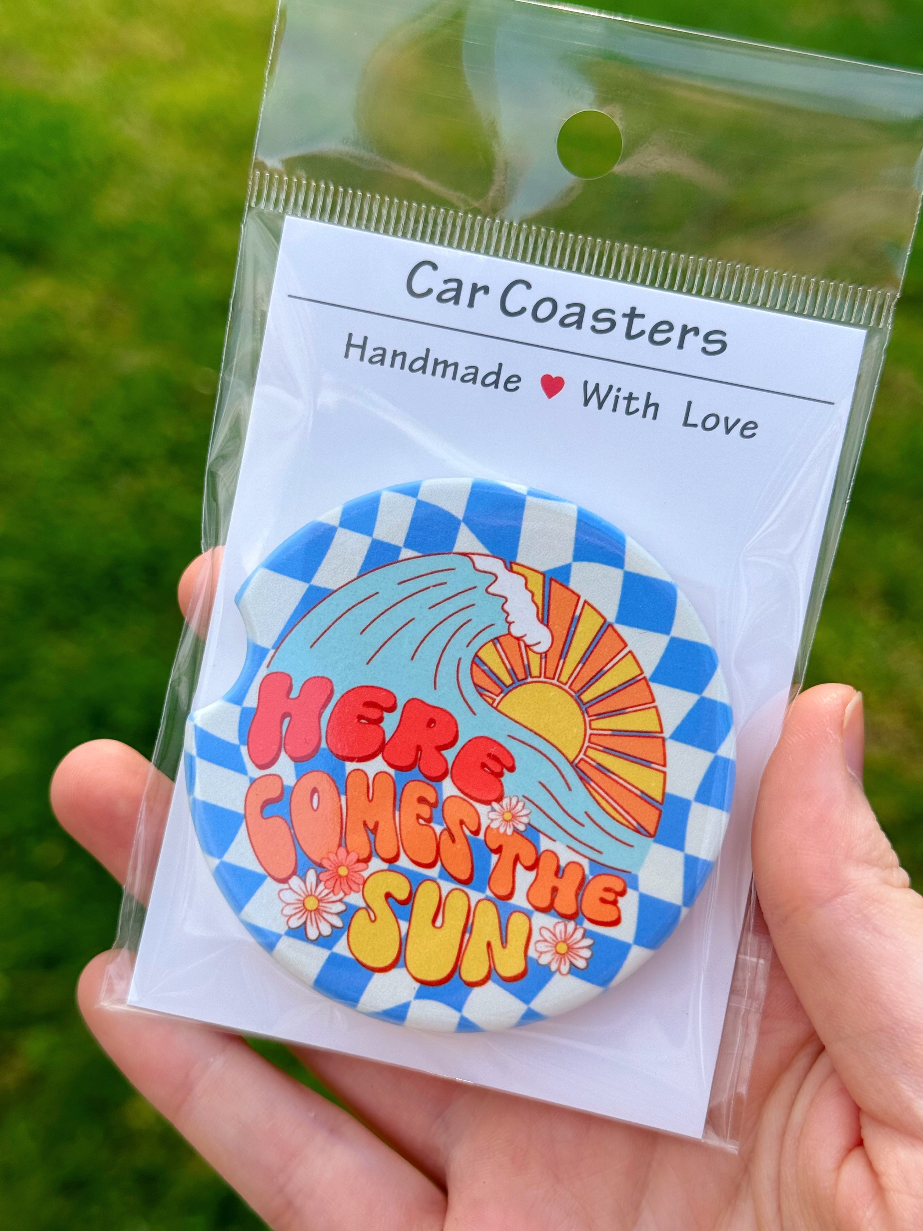 Here Comes The Sun Car Coasters (SINGLE CAR COASTER)