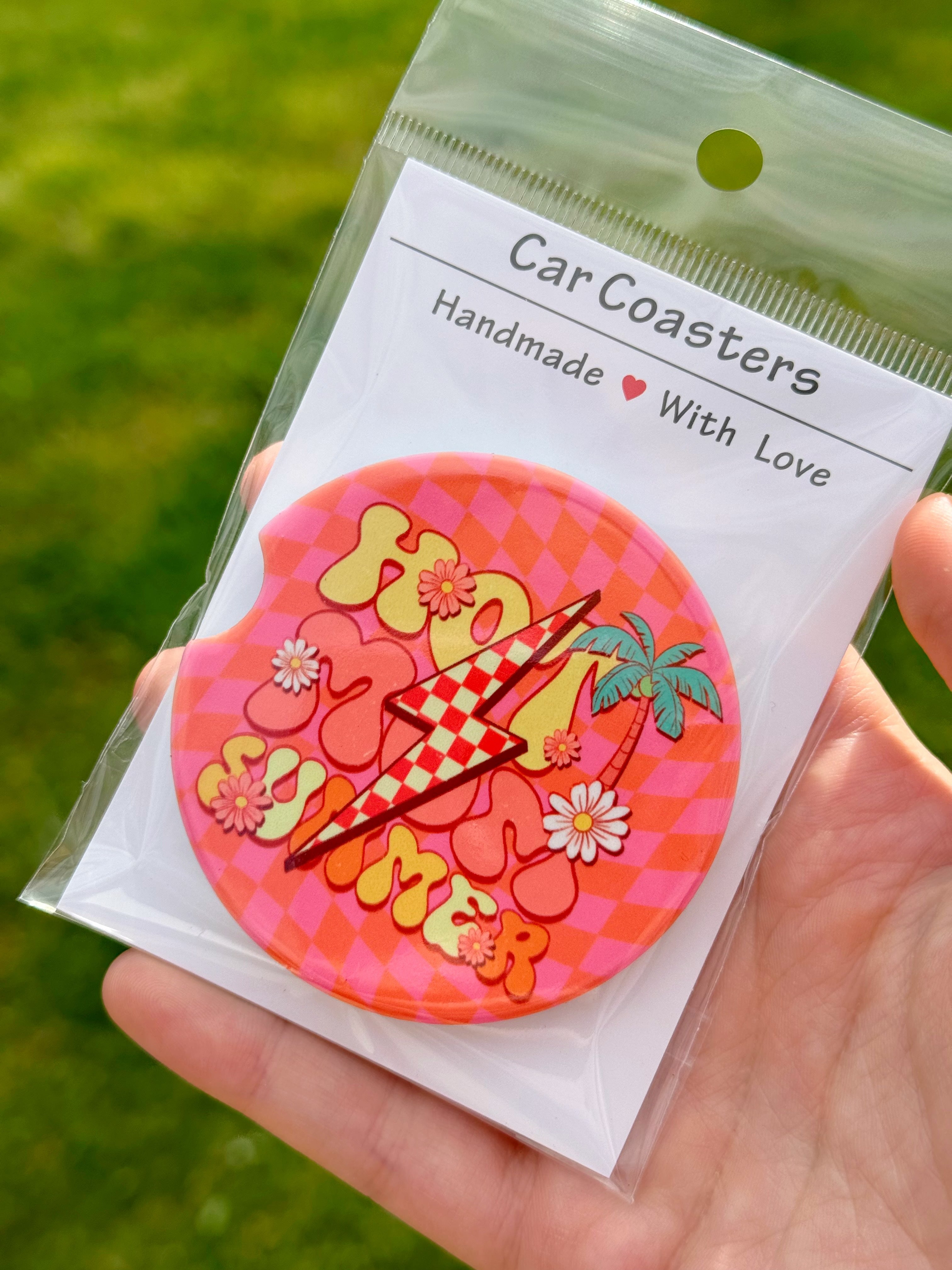 Hot Mess Summer Car Coasters (SINGLE CAR COASTER)