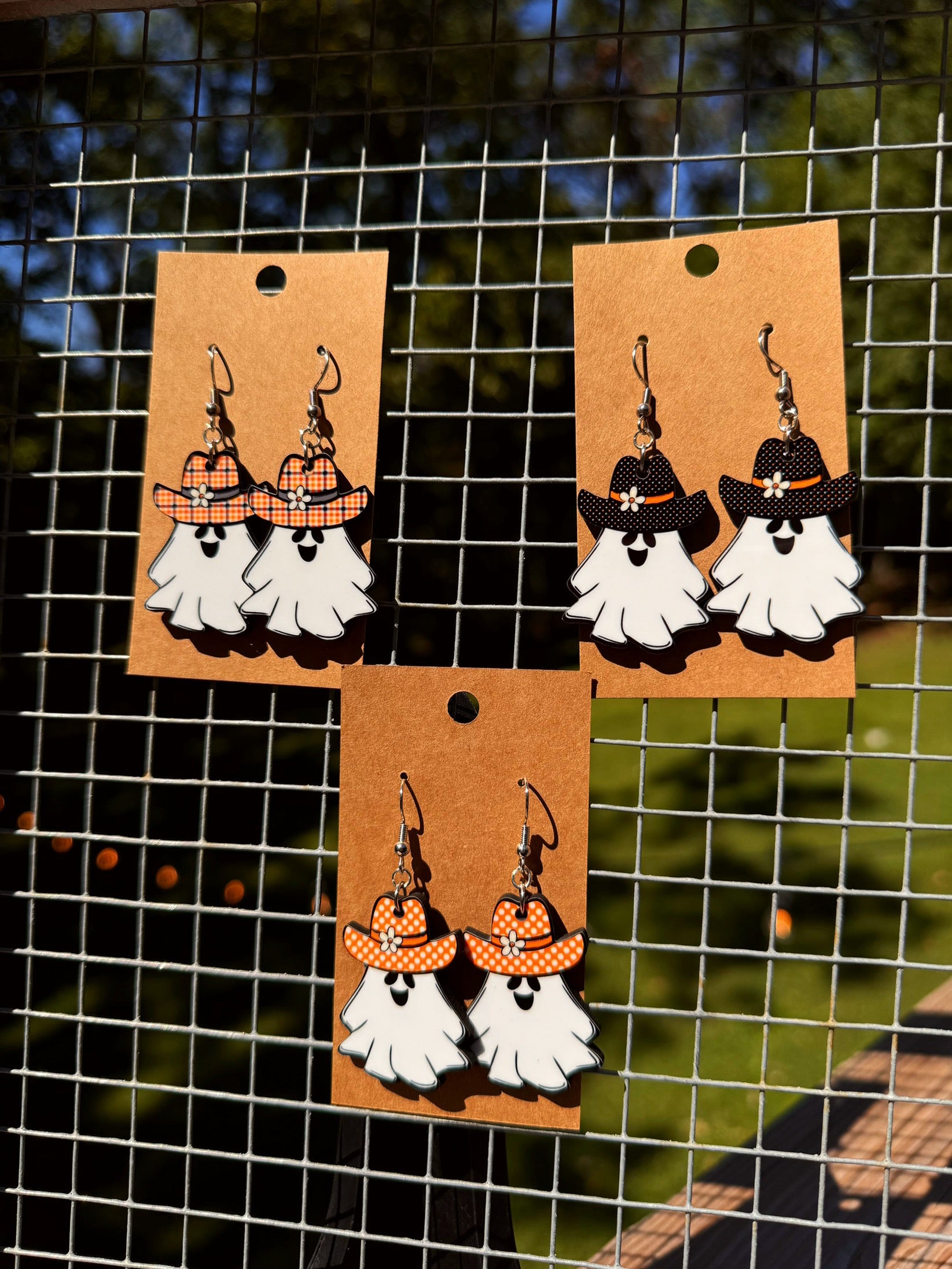 Cowboy Ghost Earrings