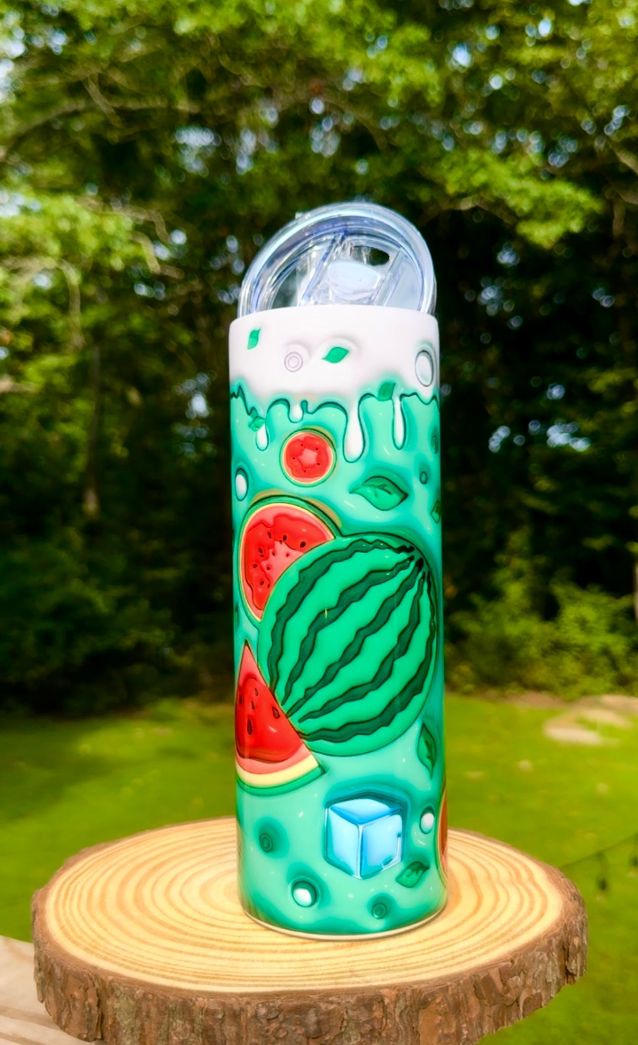 Watermelon Water 20oz Steel Tumbler