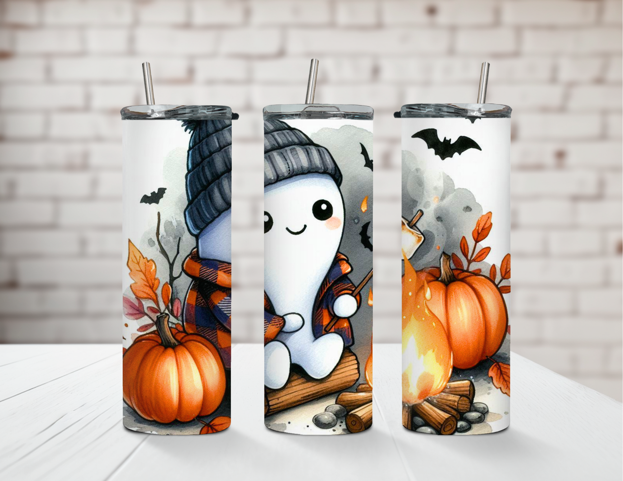 S'mores'tastic Spirit Ghost Stainless Steel Tumbler