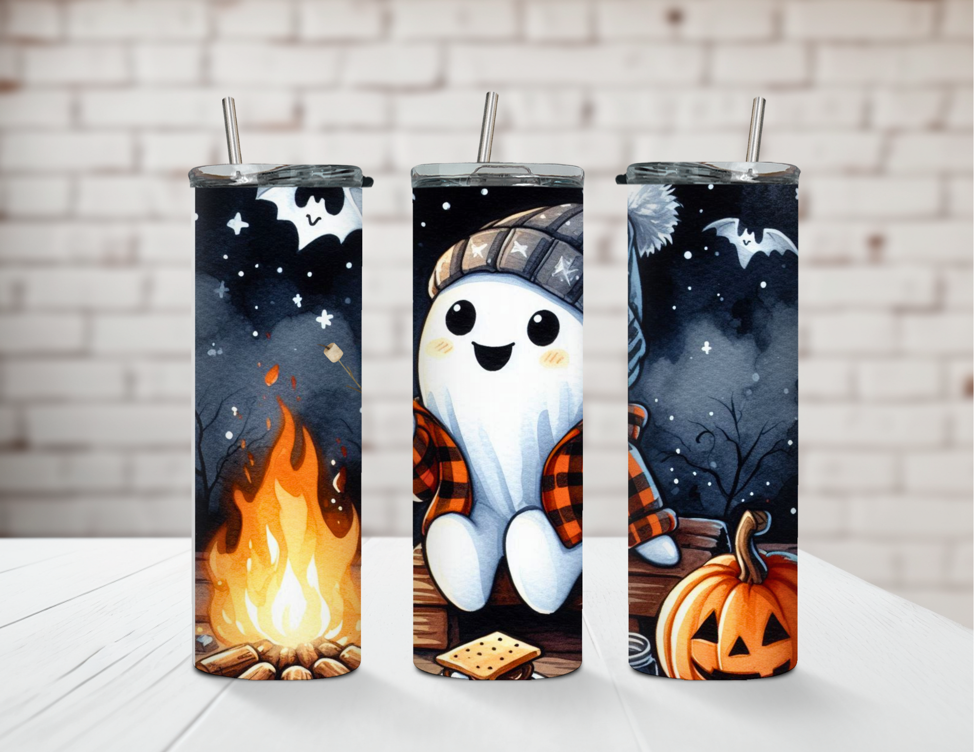 Boo-licious Treat Ghost Stainless Steel Tumbler