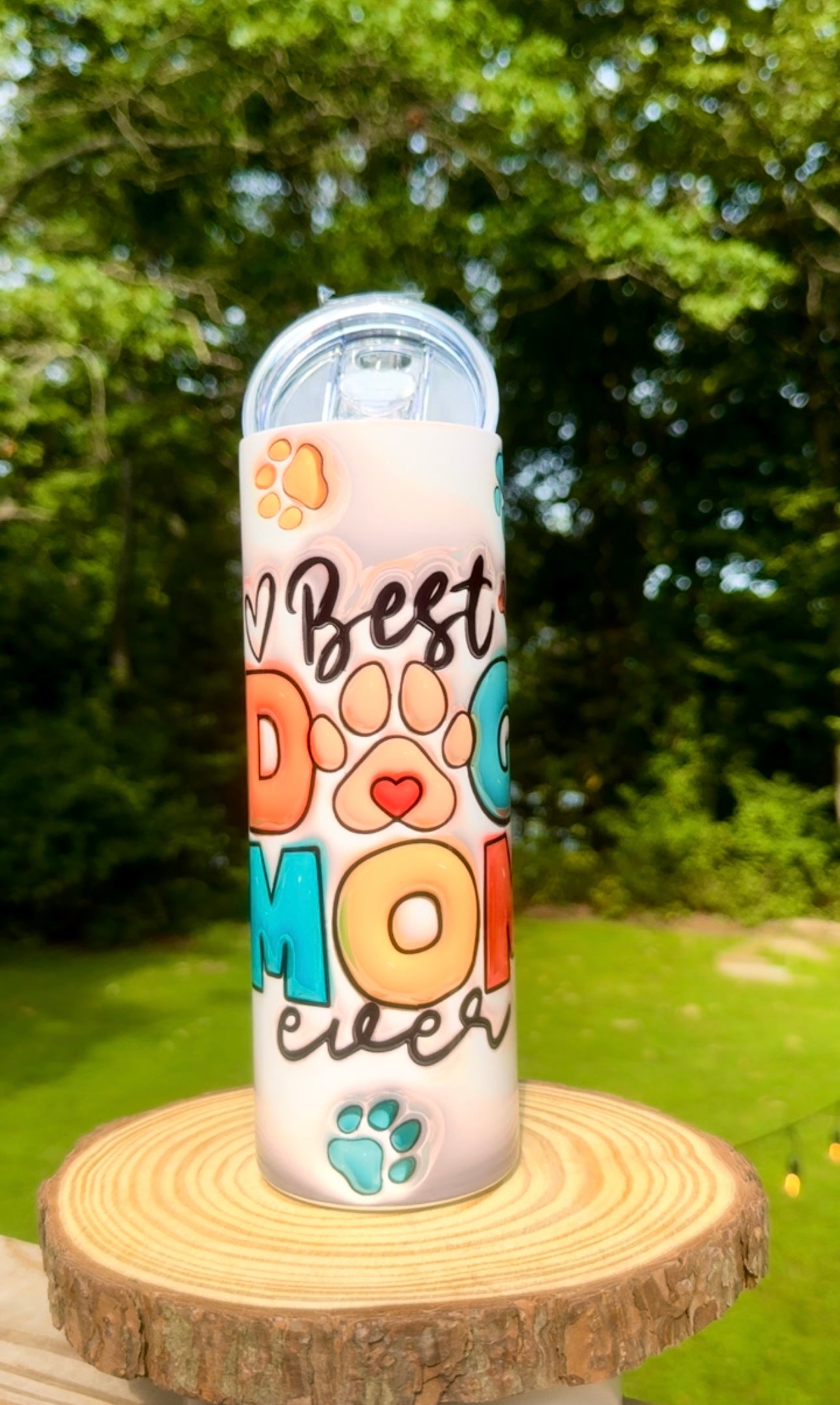 Best Dog Mom 20oz Stainless Steel Tumbler