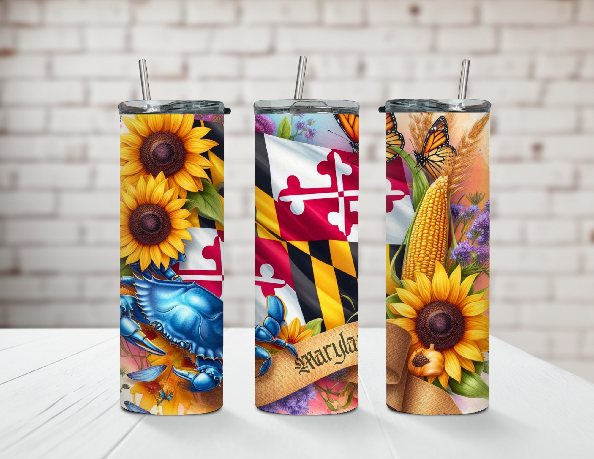 All Things Maryland 20oz Stainless Steel Tumbler