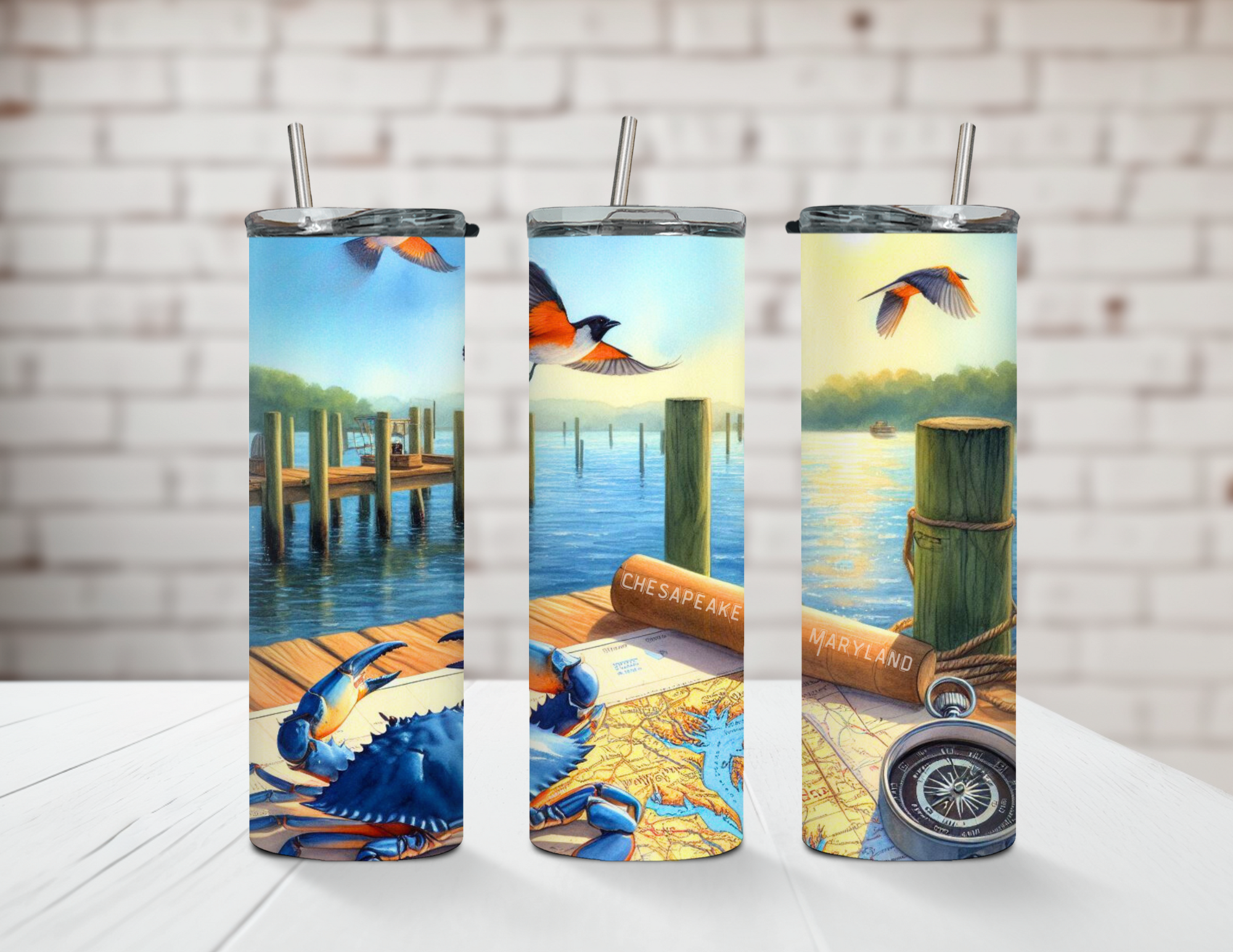 Chesapeake Bay Maryland 20oz Stainless Steel Tumbler