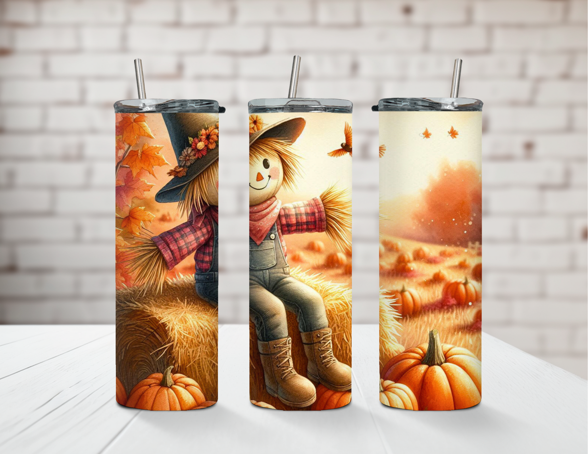 Silly Strawman Scarecrow 20oz Stainless Steel Tumbler