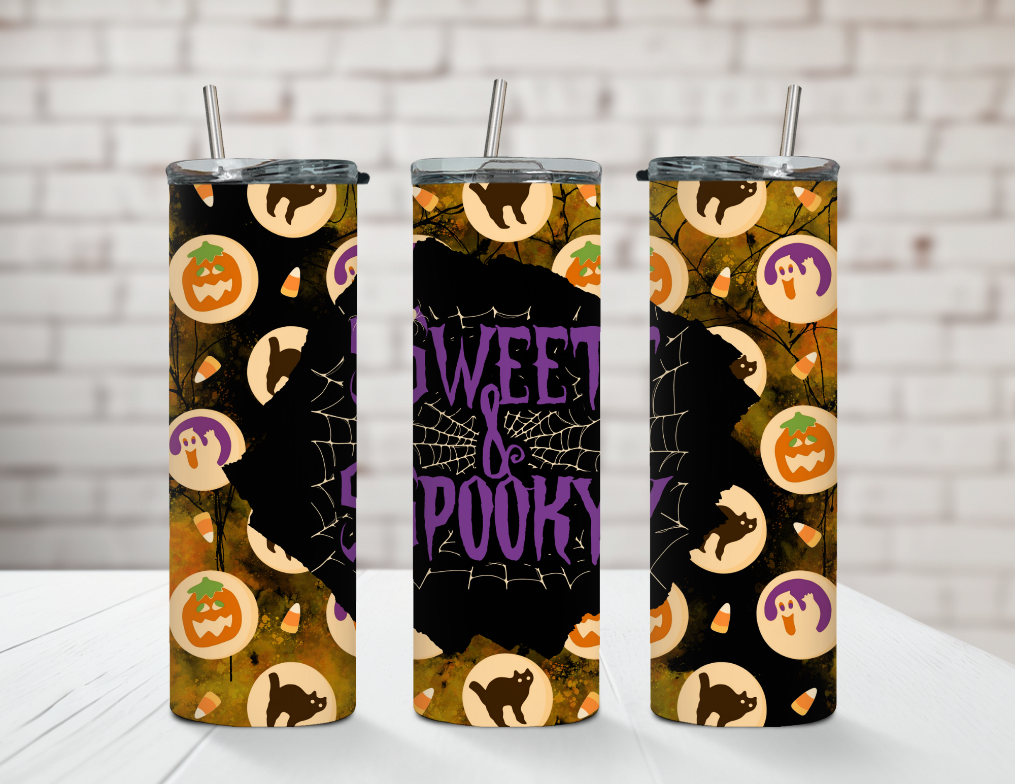 Sweet & Spooky Sugar Cookie Halloween 20oz Stainless Steel Tumbler