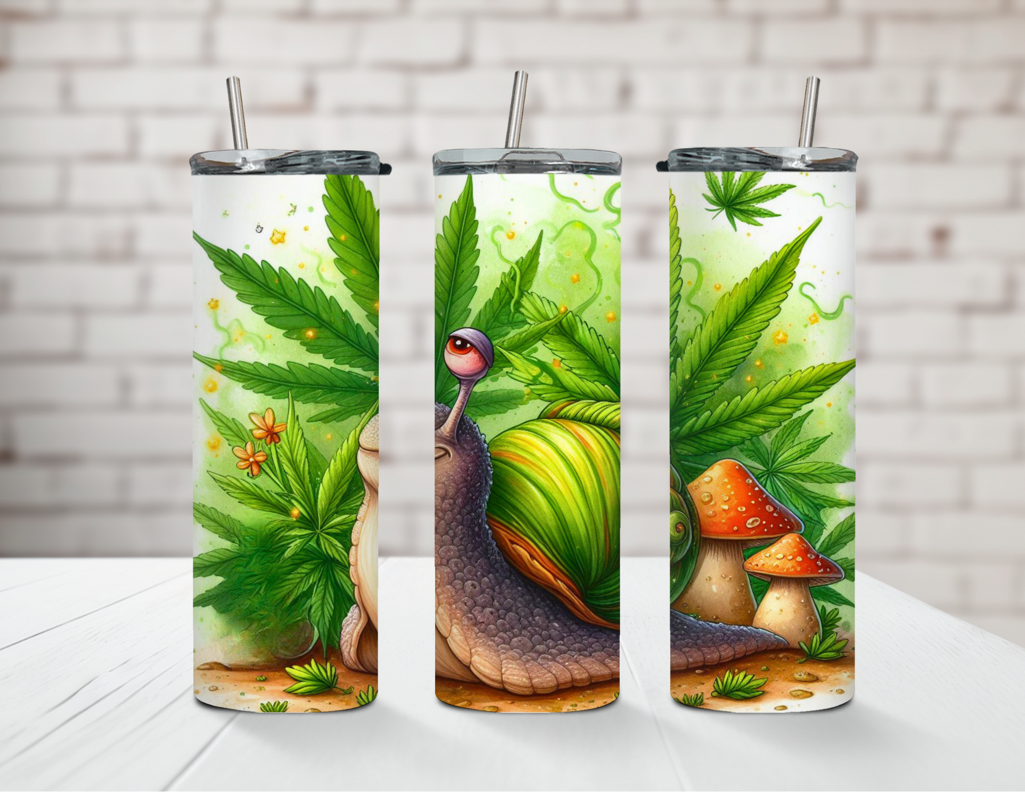 Stoner Snail 20oz Steel Tumbler