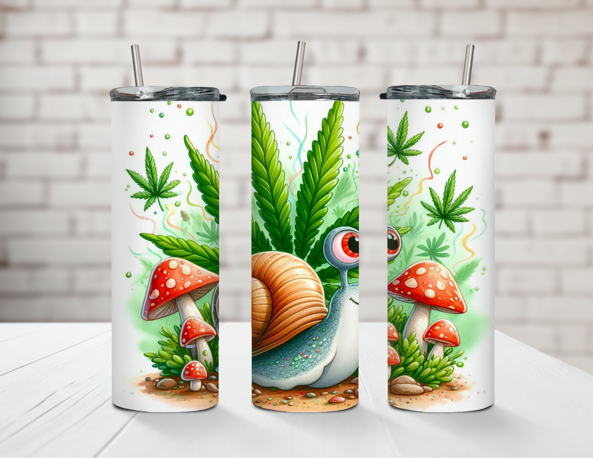 Slow Burn Snail 20oz Steel Tumbler