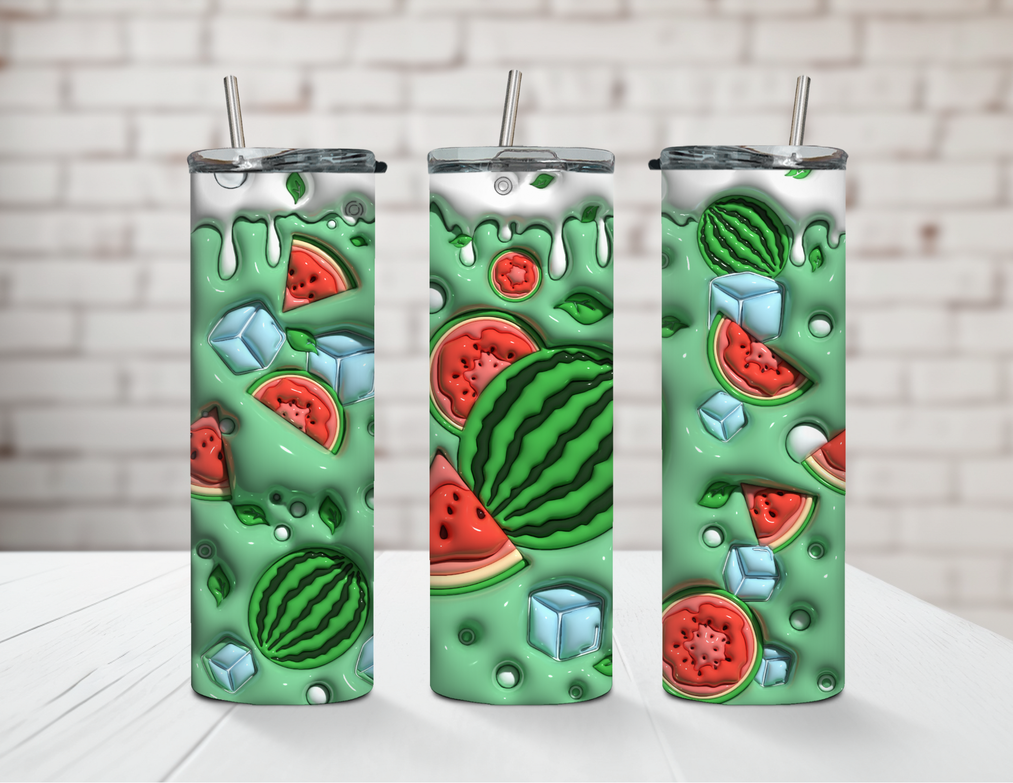 Watermelon Sugar 20oz Steel Tumbler