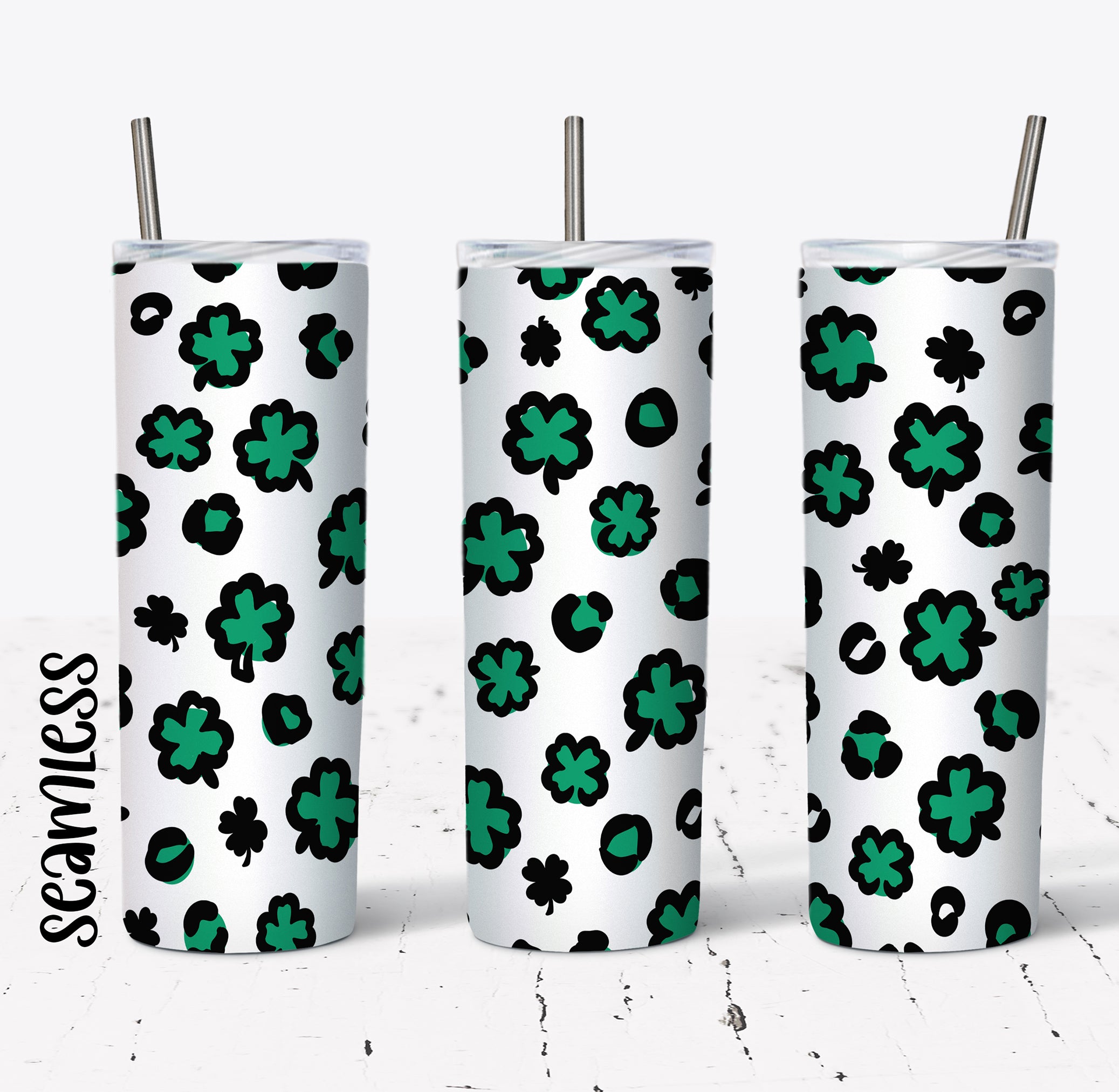 Simply Shamrock 20oz Steel Tumbler