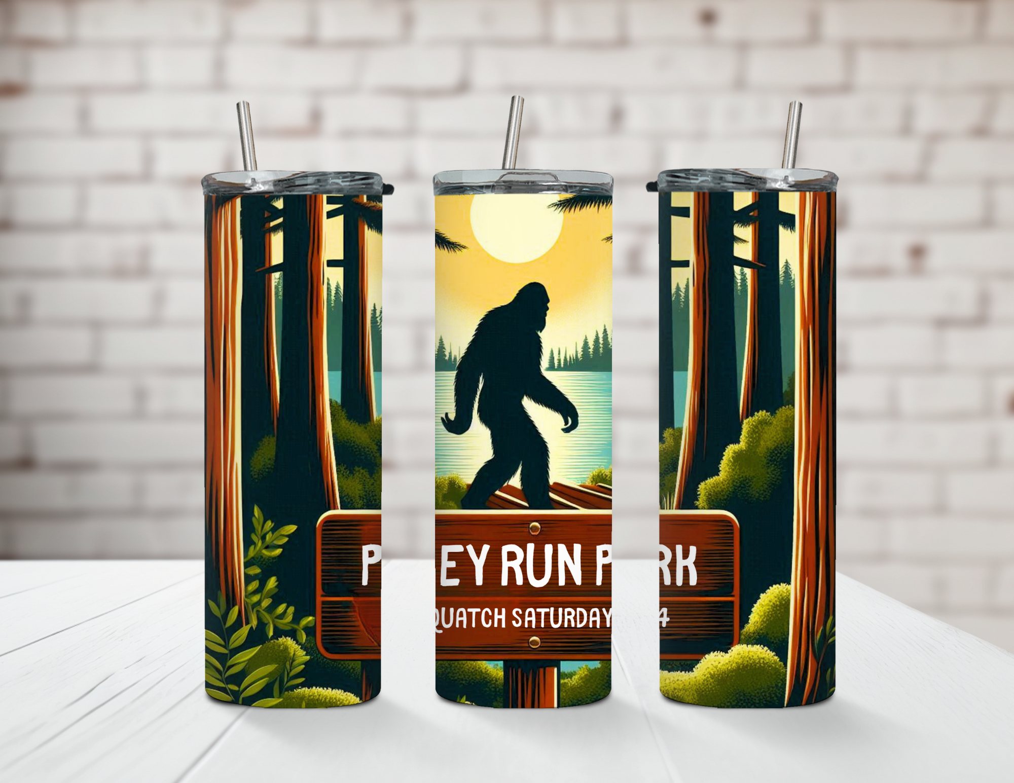 Piney Run Park X Sasquatch Saturday Stainless Steel 20oz Tumbler