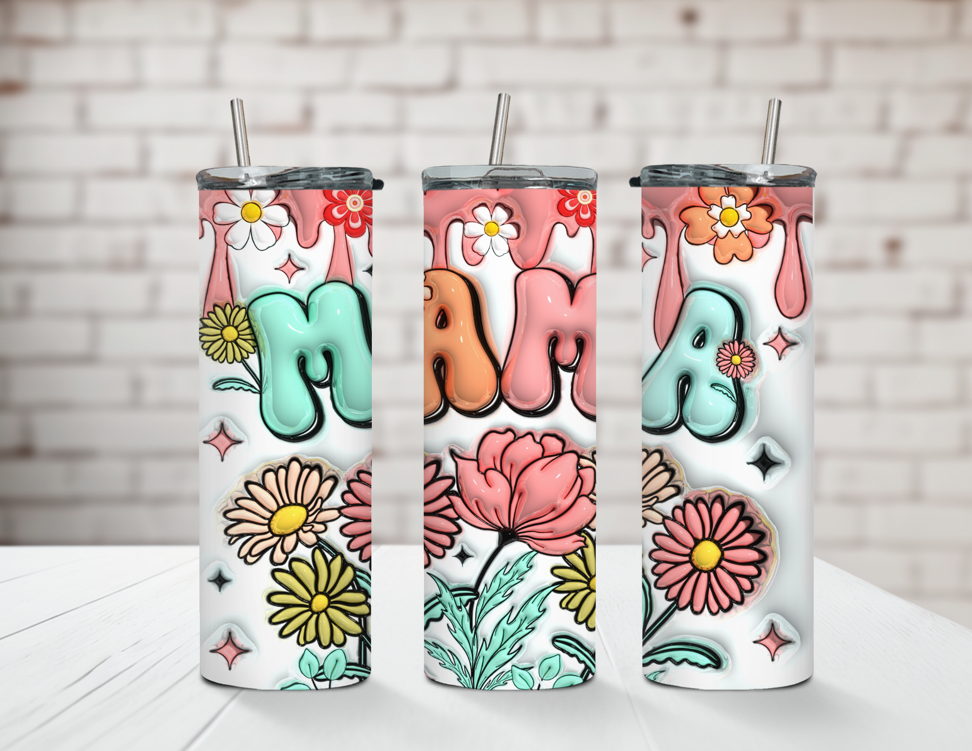 Spring Mama 20oz Steel Tumbler