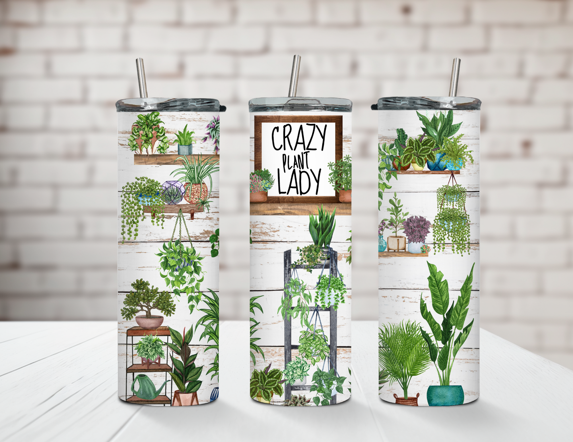 Crazy Plant Lady 20oz Steel Tumbler