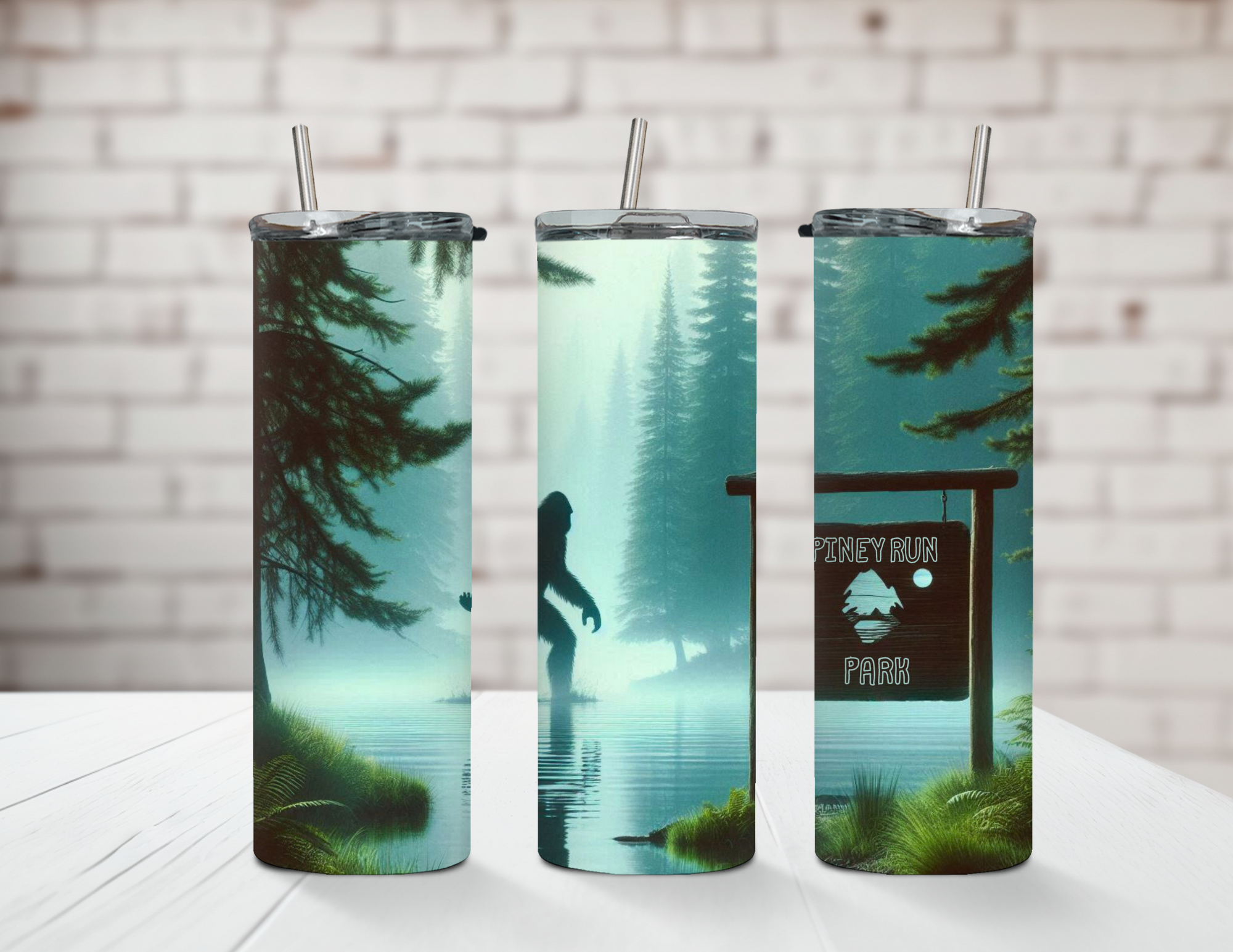 Piney Run Park X Sasquatch Stainless Steel 20oz Tumbler