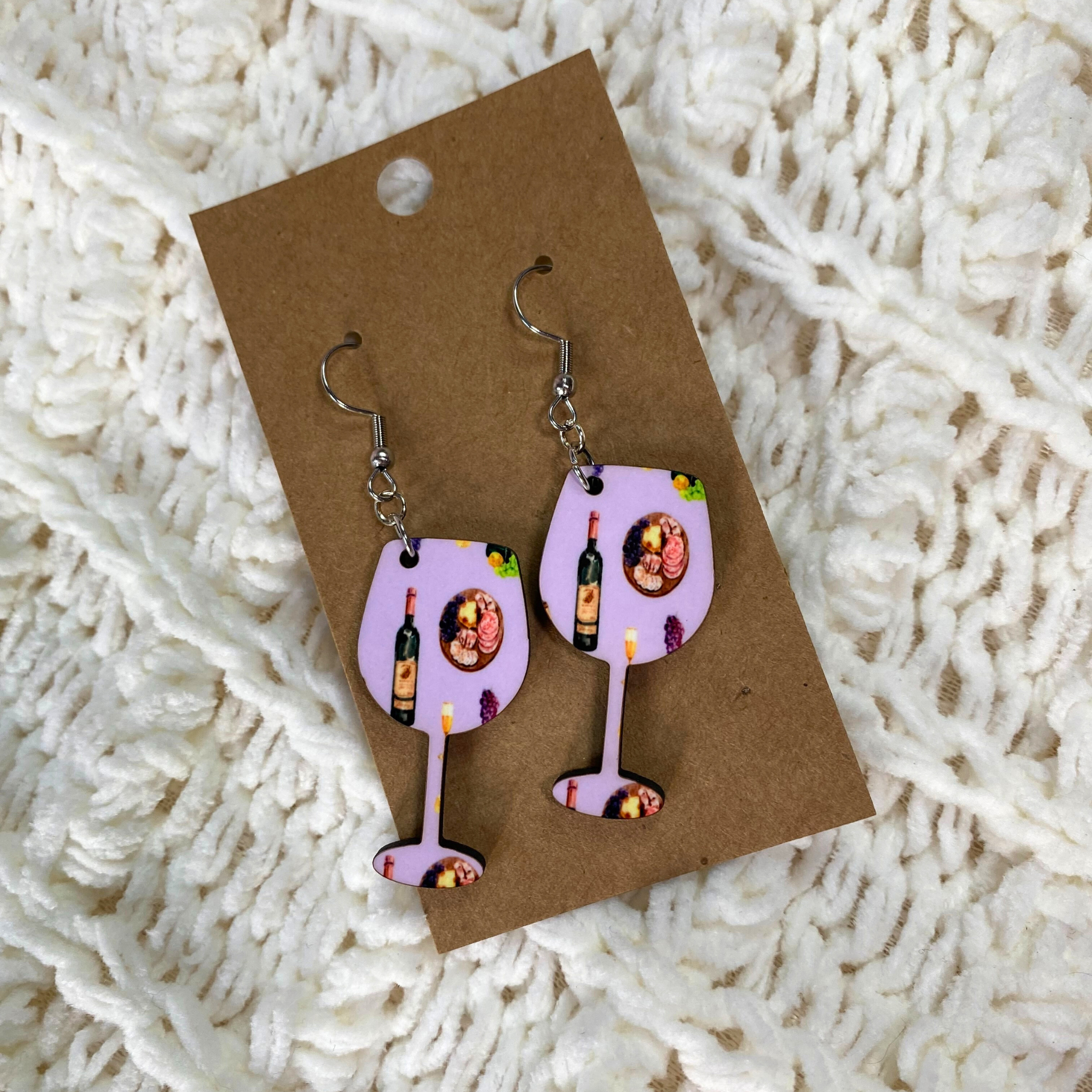 Wine Glass Earrings