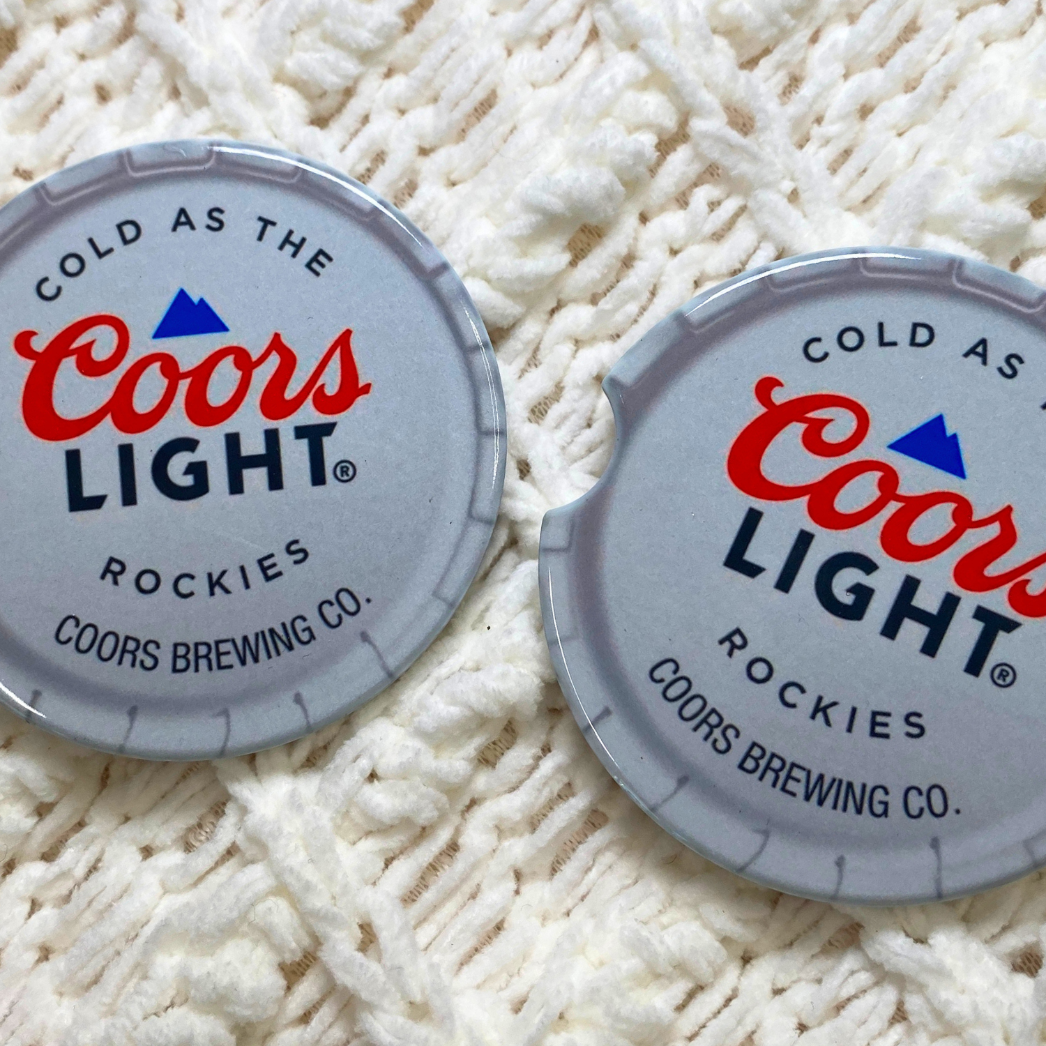 Coor's Beer Car Coaster 2.5 Inch (ONE SINGLE CAR COASTER)