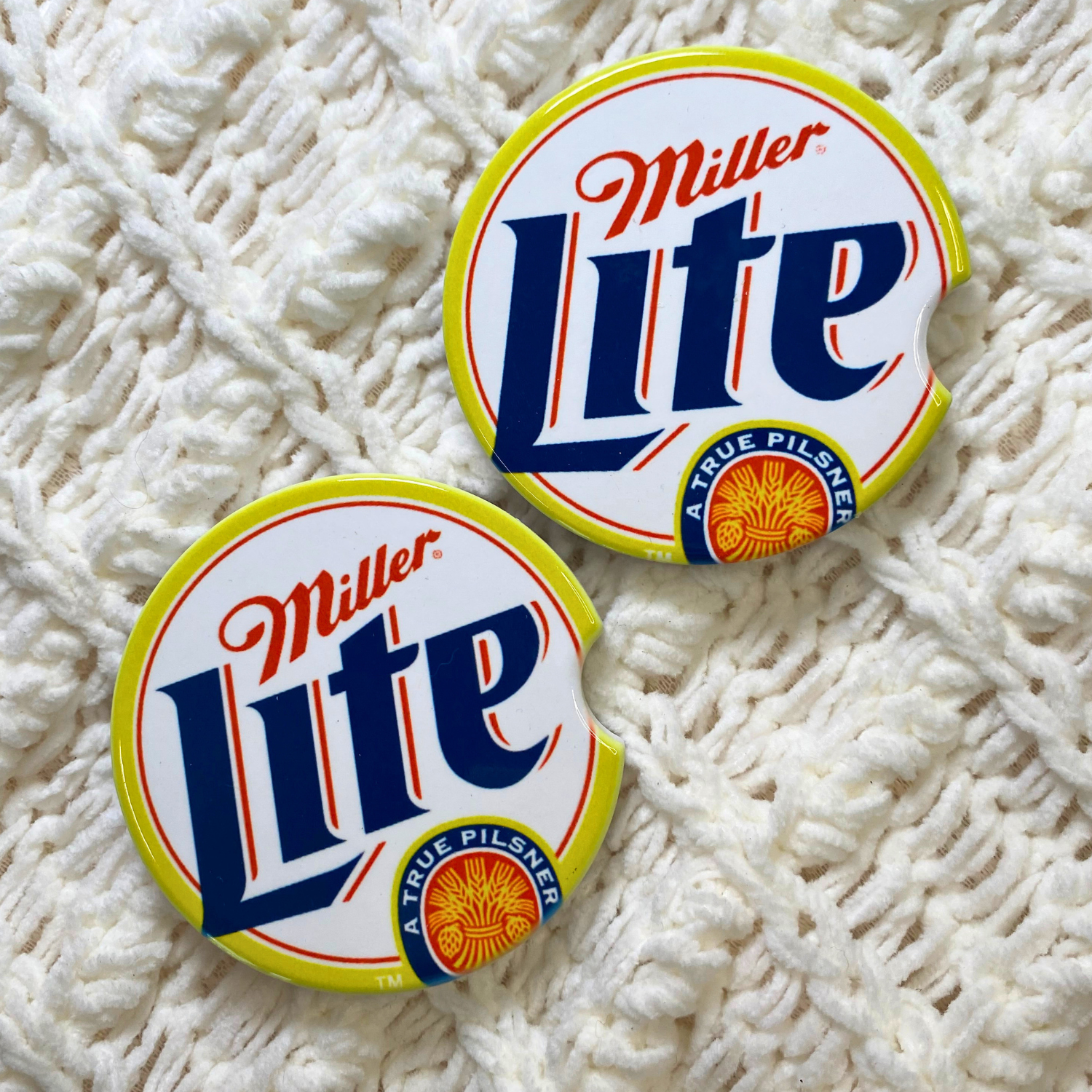 Miller Lite Beer Car Coaster (SINGLE CAR COASTER)