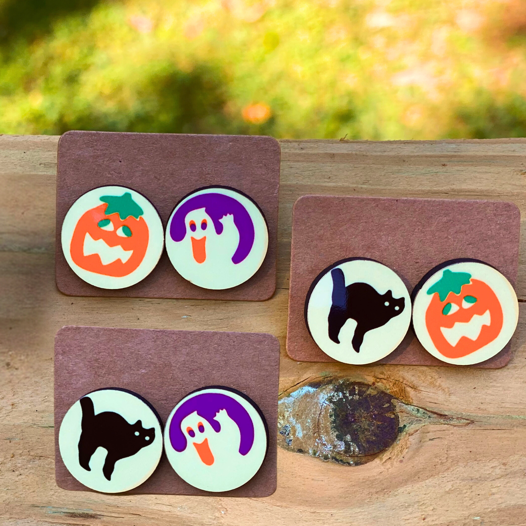 Halloween Sugar Cookie Stud Earrings