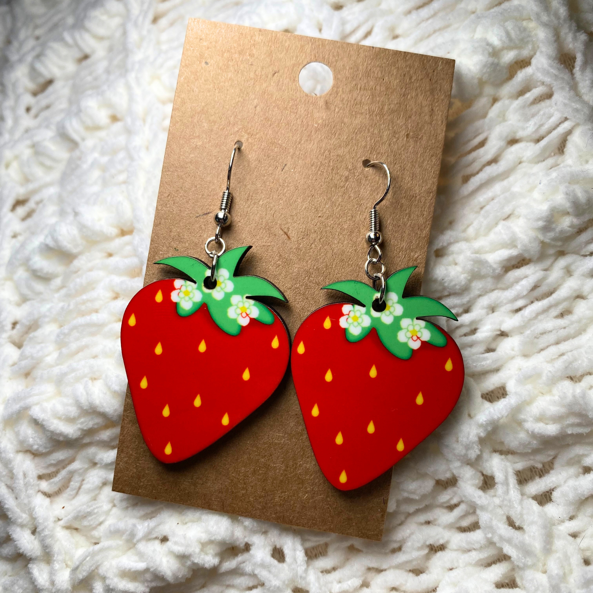 Strawberry Dangle Earrings