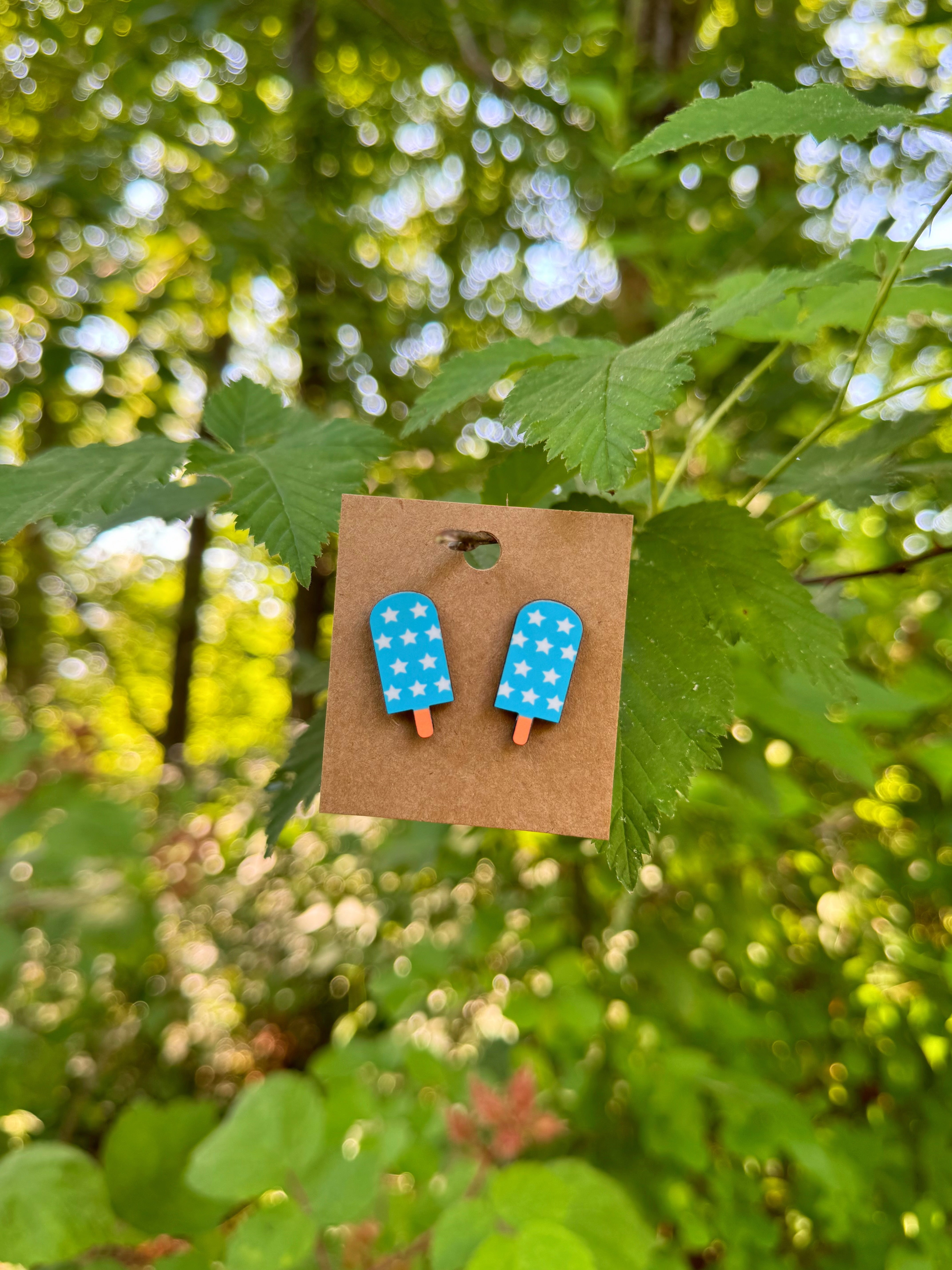 Patriotic Popsicles Stud Earrings