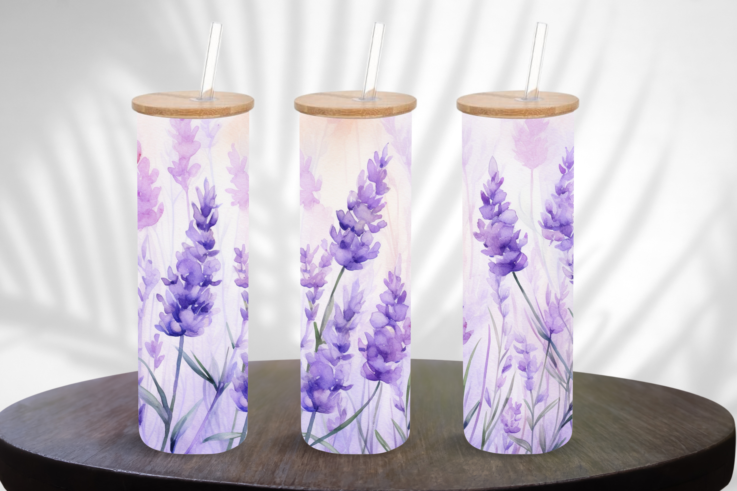 Lilac 20oz Frosted Glass Sublimation Tumbler