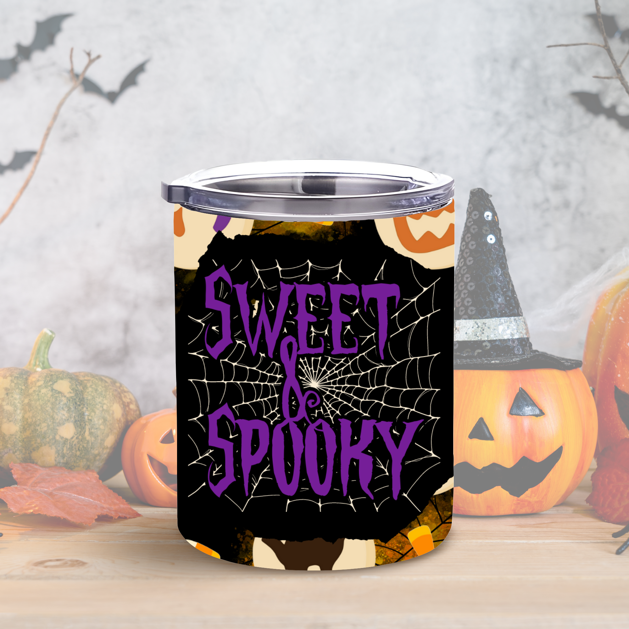 Sweet & Spooky 10oz Lowball Steel Tumbler