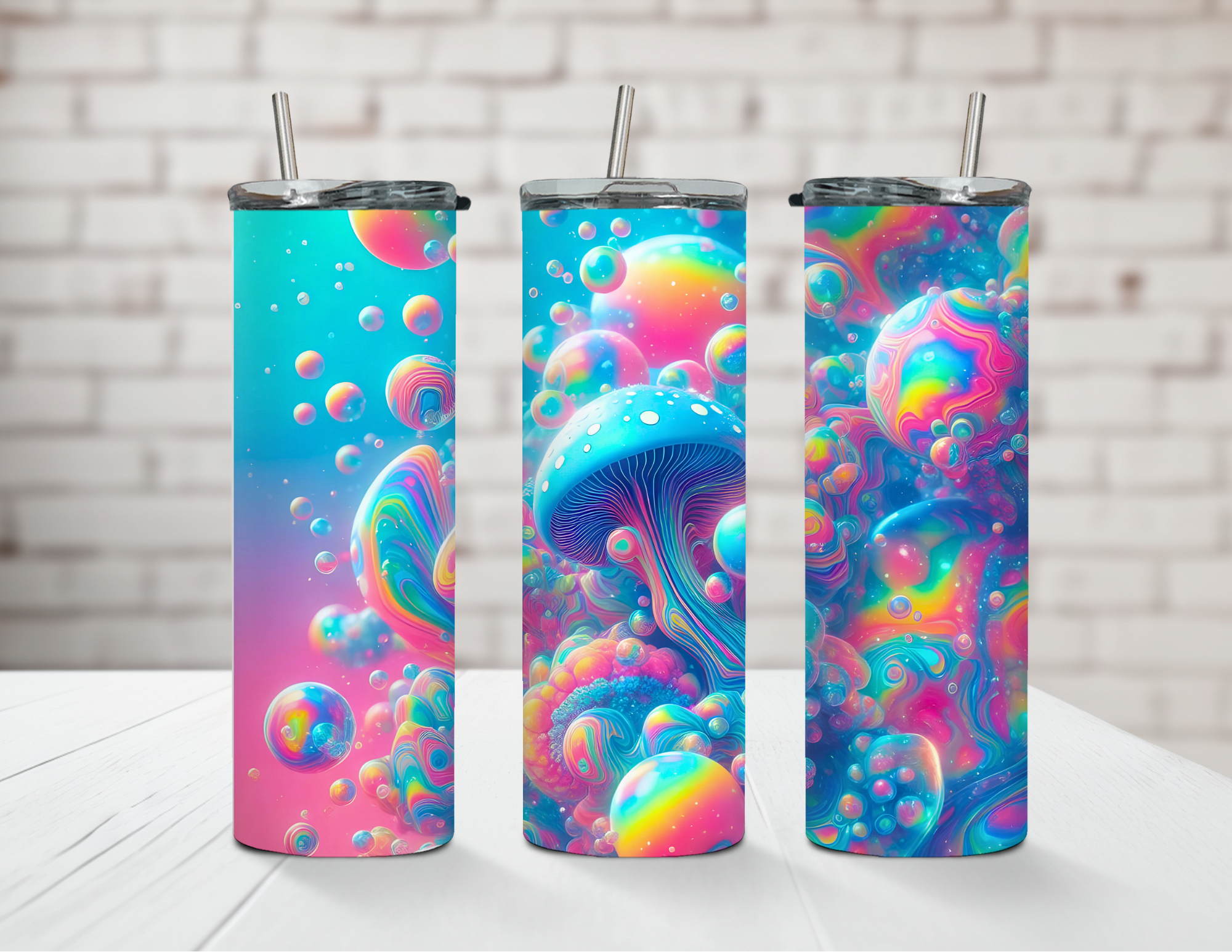 Psychedelic Drip 20oz Steel Tumbler