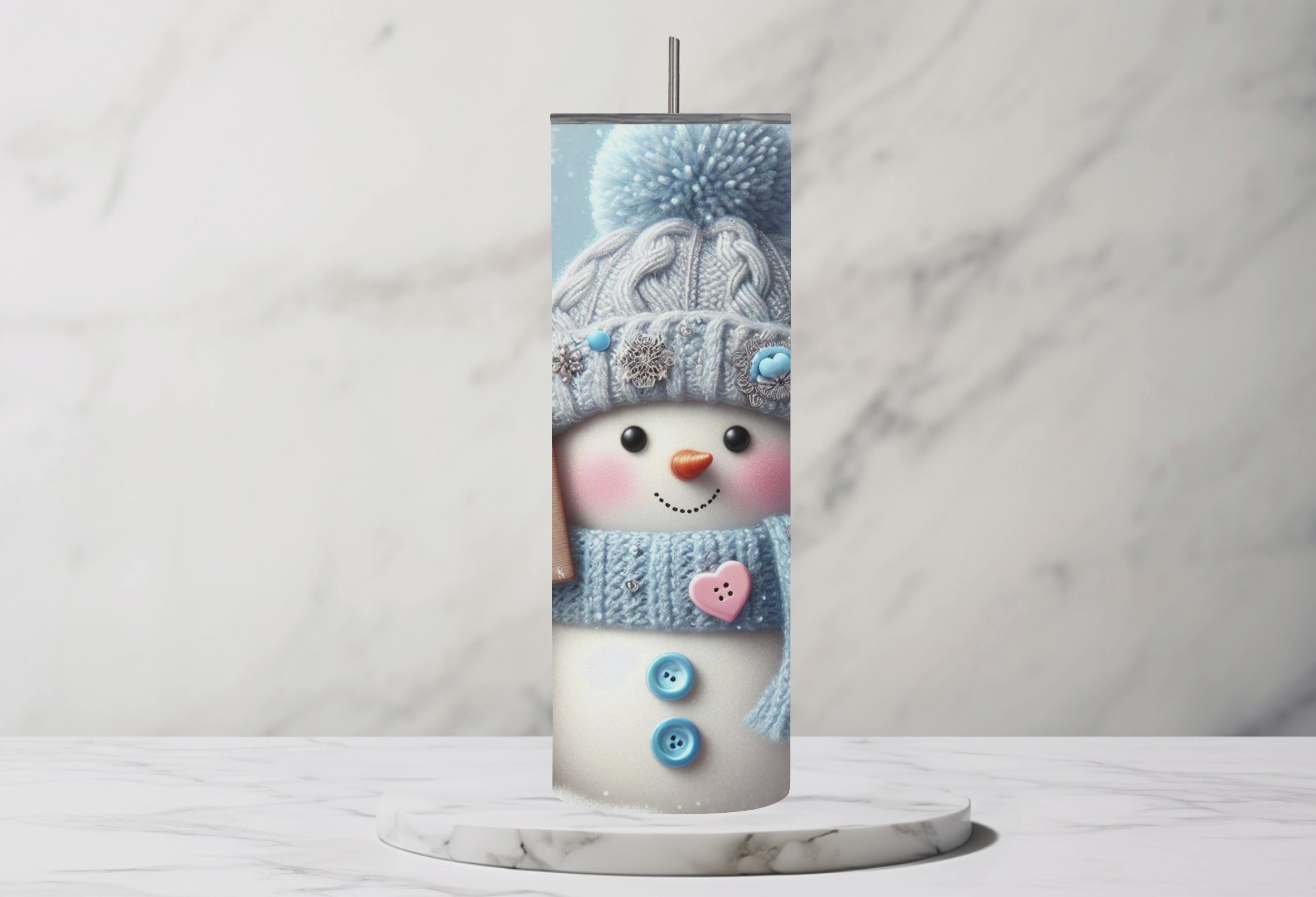 First Grade Snowman Teacher 20oz Stainless Steel Tumbler