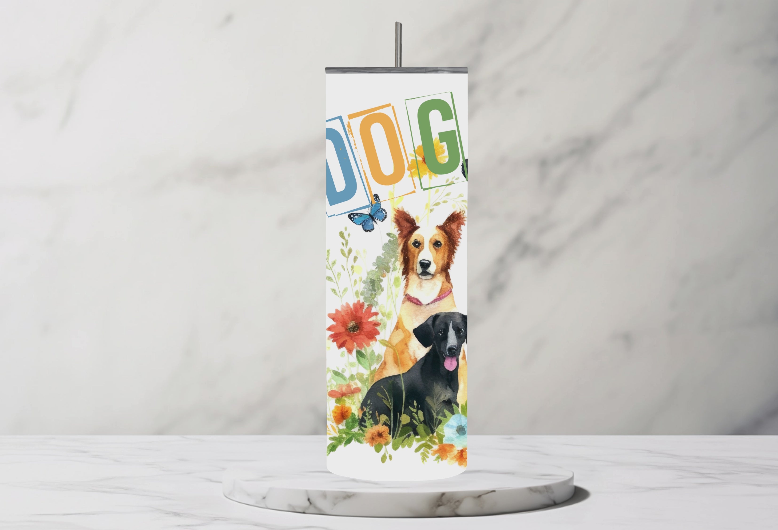 Dog Mom 20oz Steel Tumbler