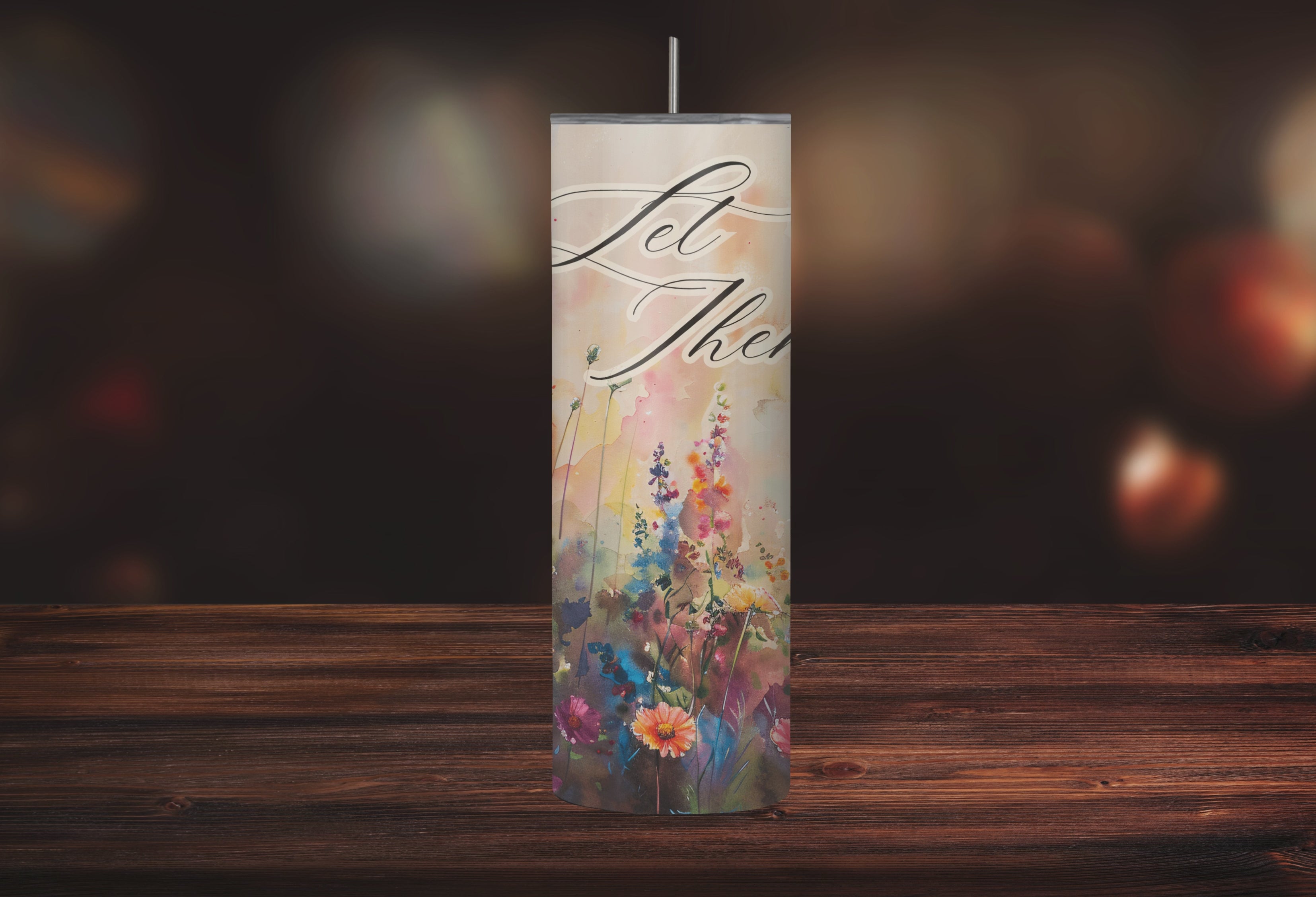 "Let Them" Suicide Prevention Wildflower 20oz Stainless Steel Tumbler