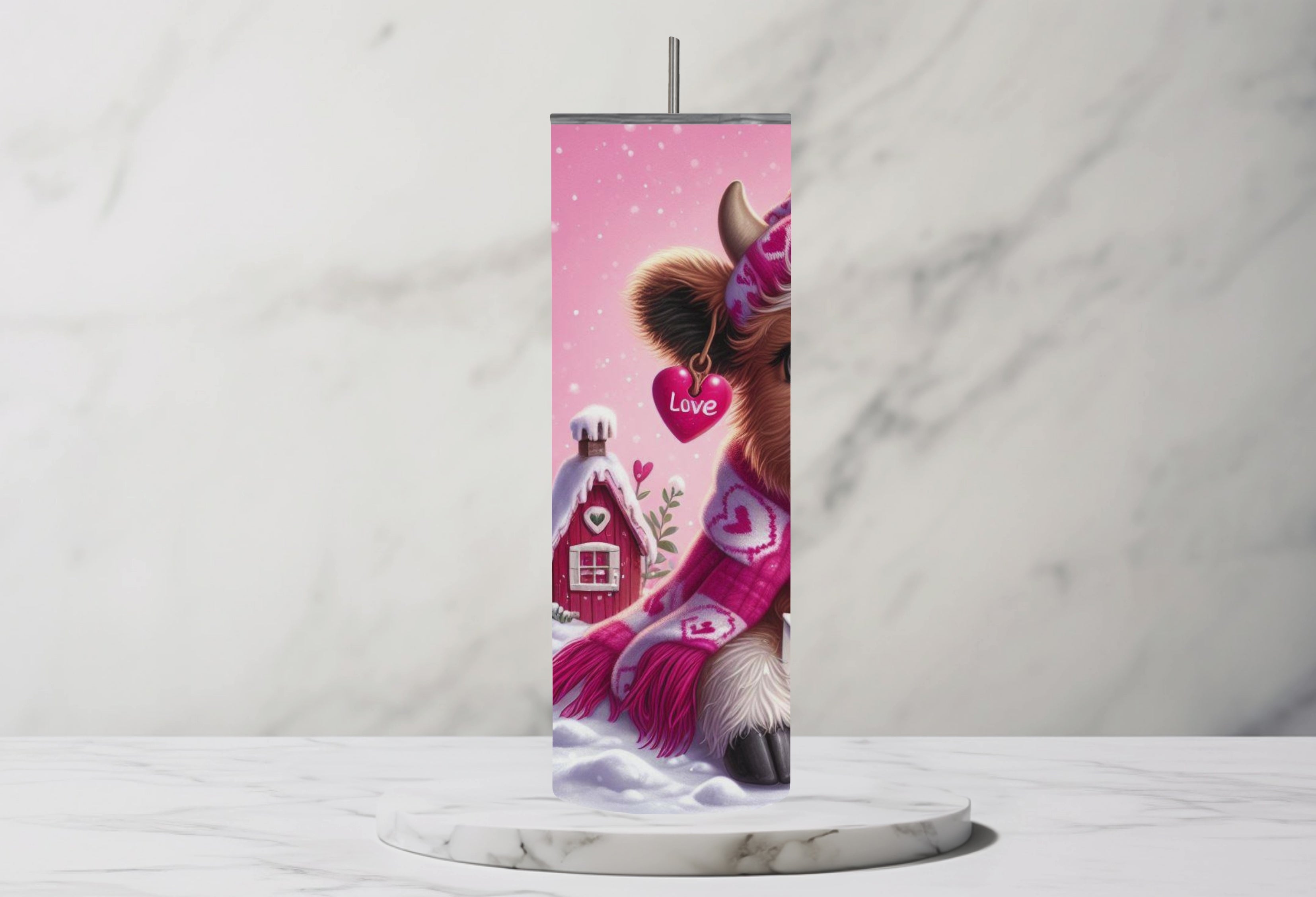 Love Letter Highland Cow 20oz Tumbler