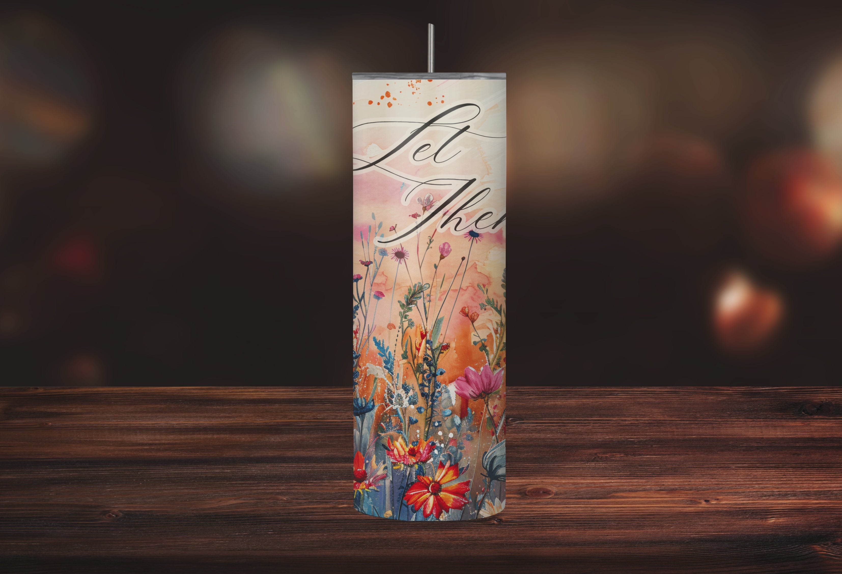 "Let Them" Suicide Prevention Wildflower 20oz Stainless Steel Tumbler