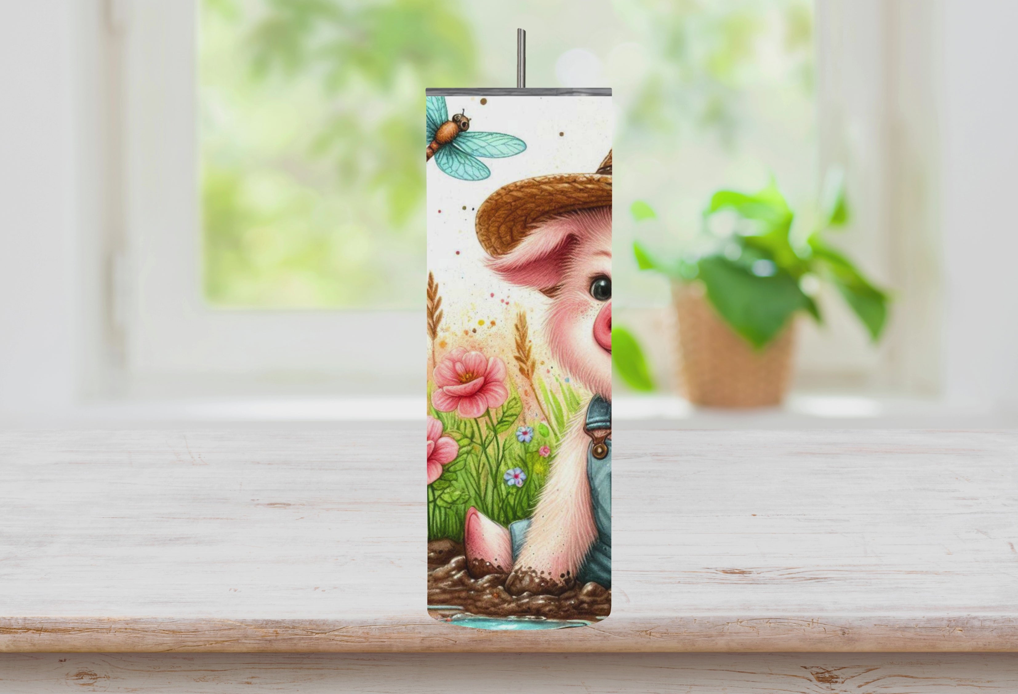 Barnyard Piggy Bliss 20oz Stainless Steel Tumbler