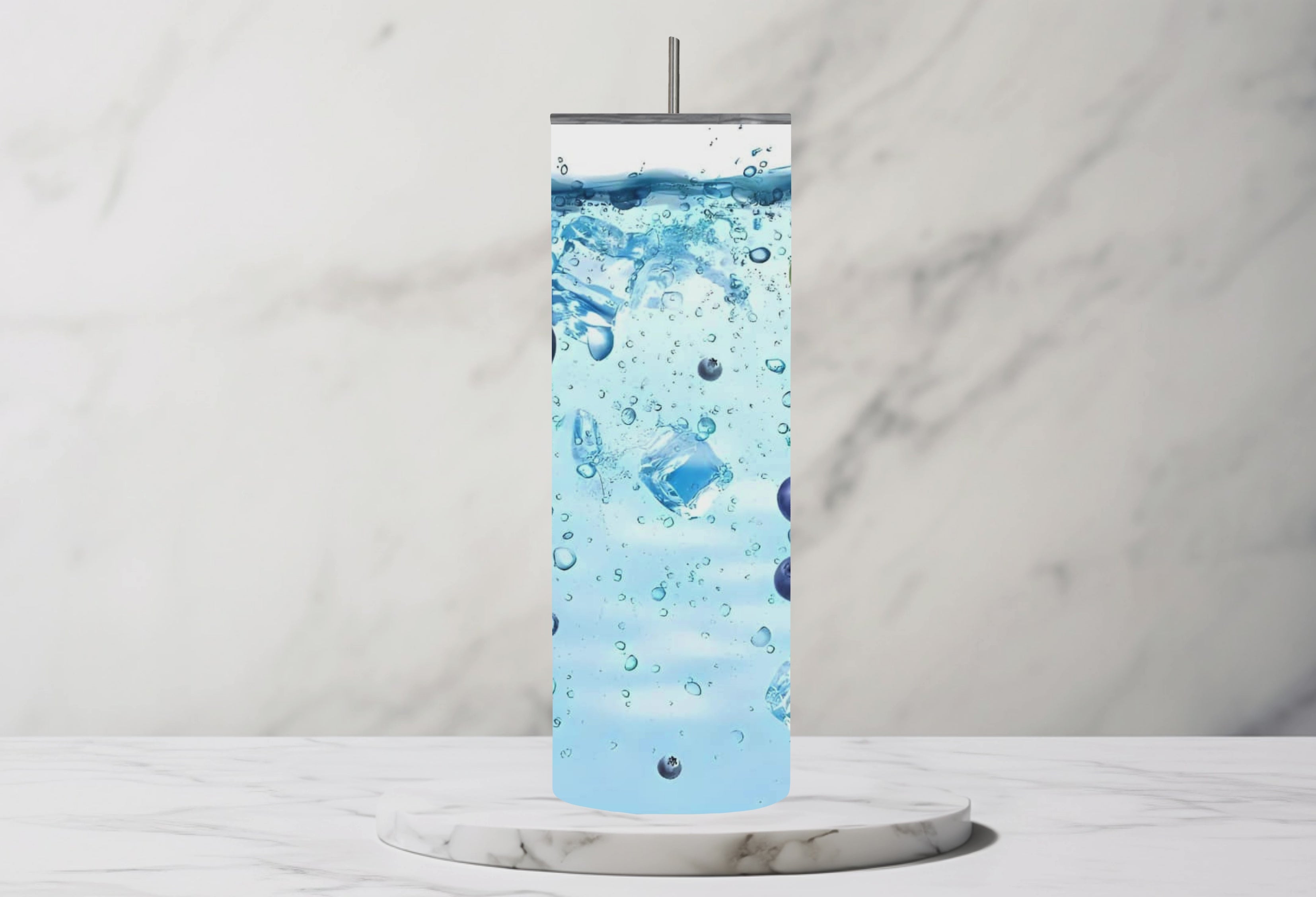 Blueberry water 20oz Steel Tumbler