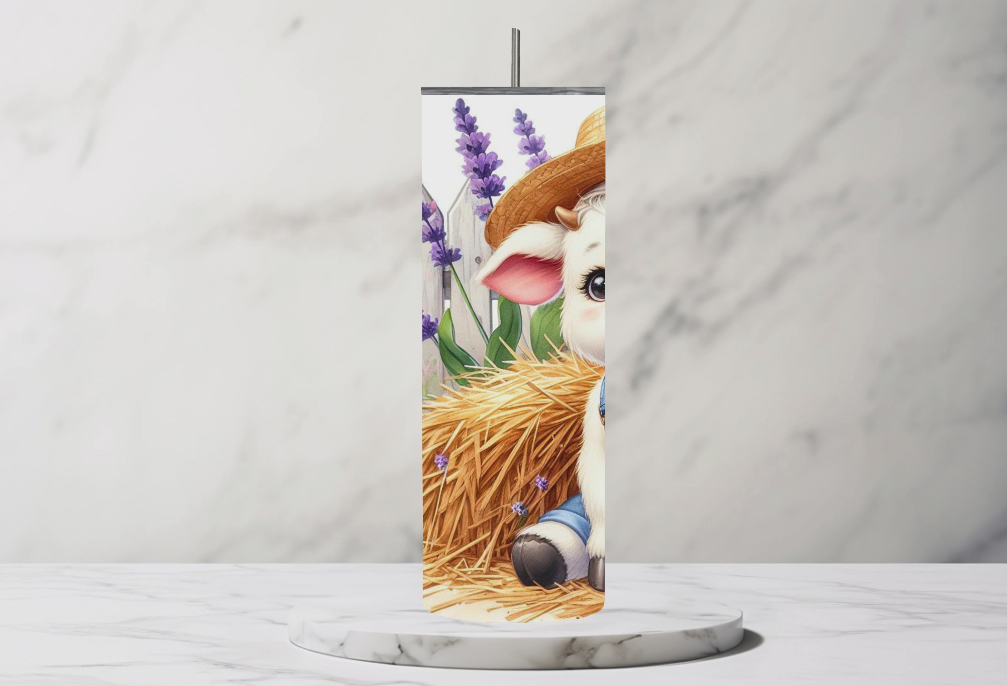 The Dapper Farmers Cow 20oz Steel Tumbler