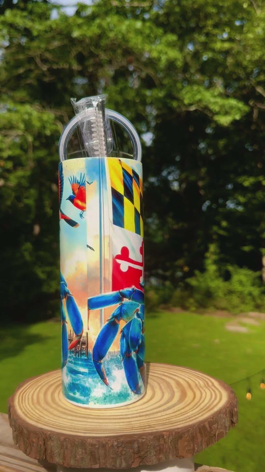 Blue Crab Maryland 20oz Stainless Steel Tumbler