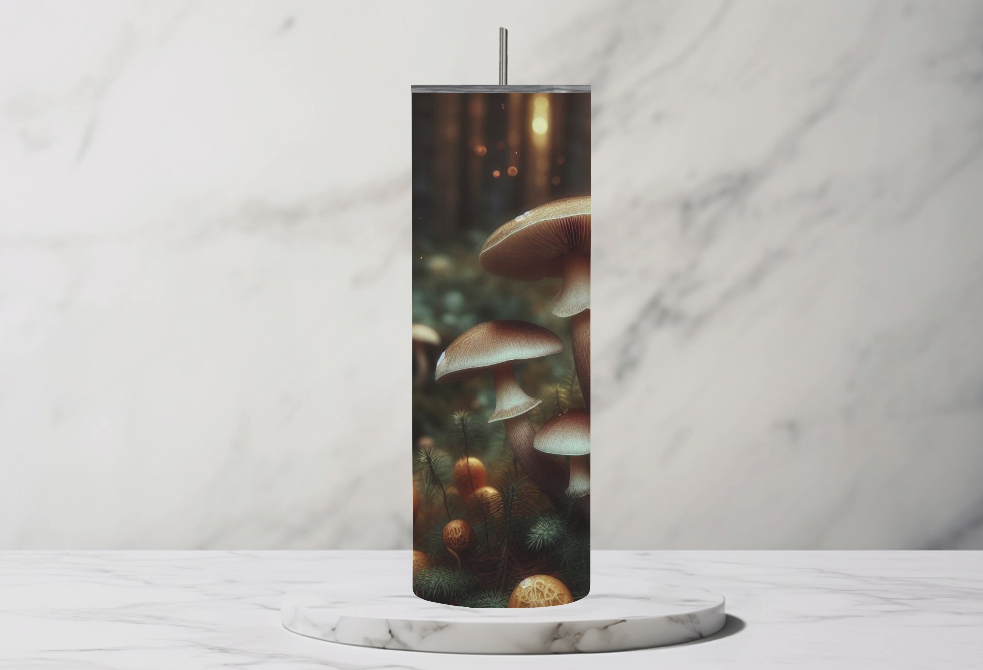 Spring Bloom Of Mushrooms 20oz Steel Tumbler