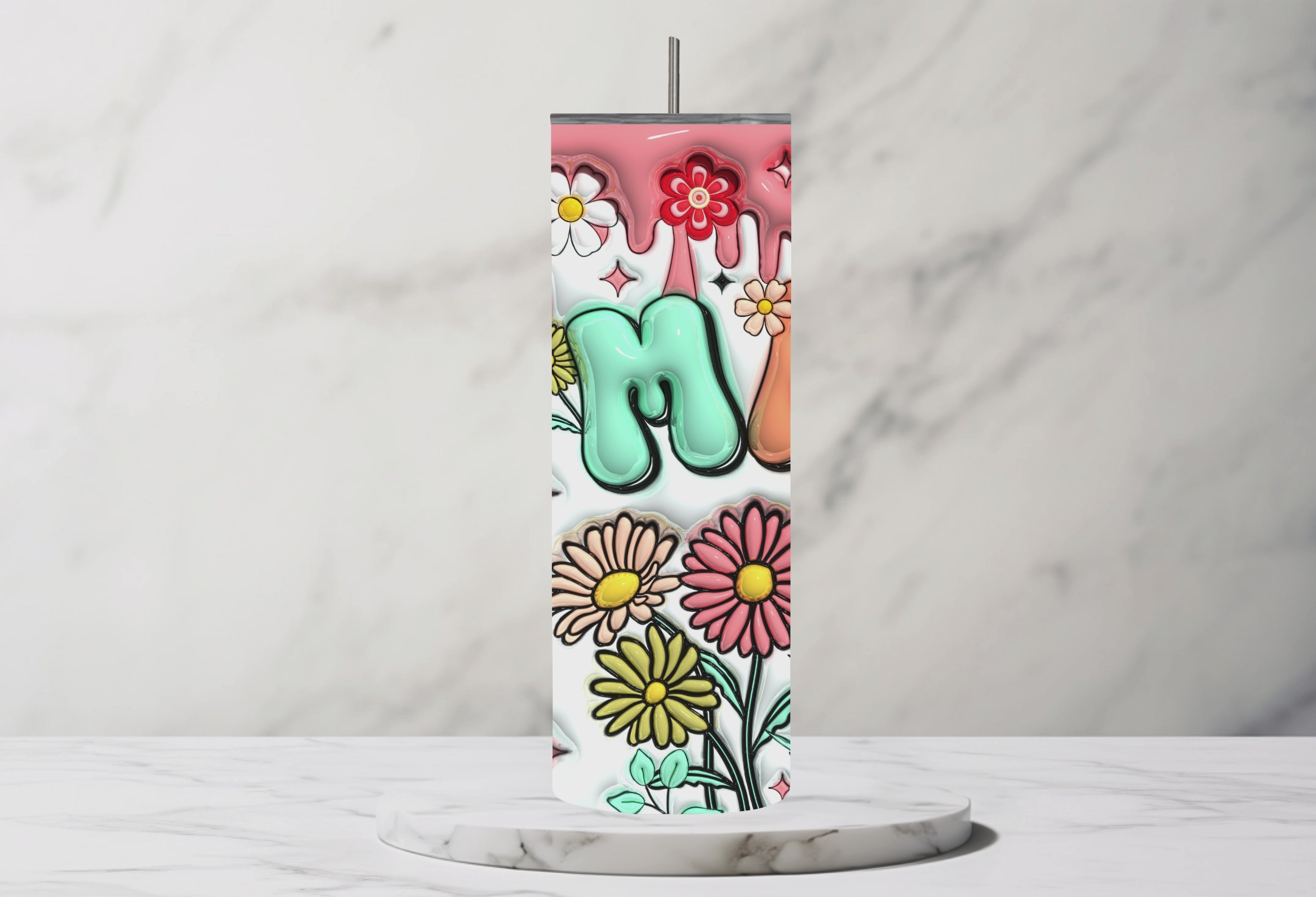 Spring Mama 20oz Steel Tumbler