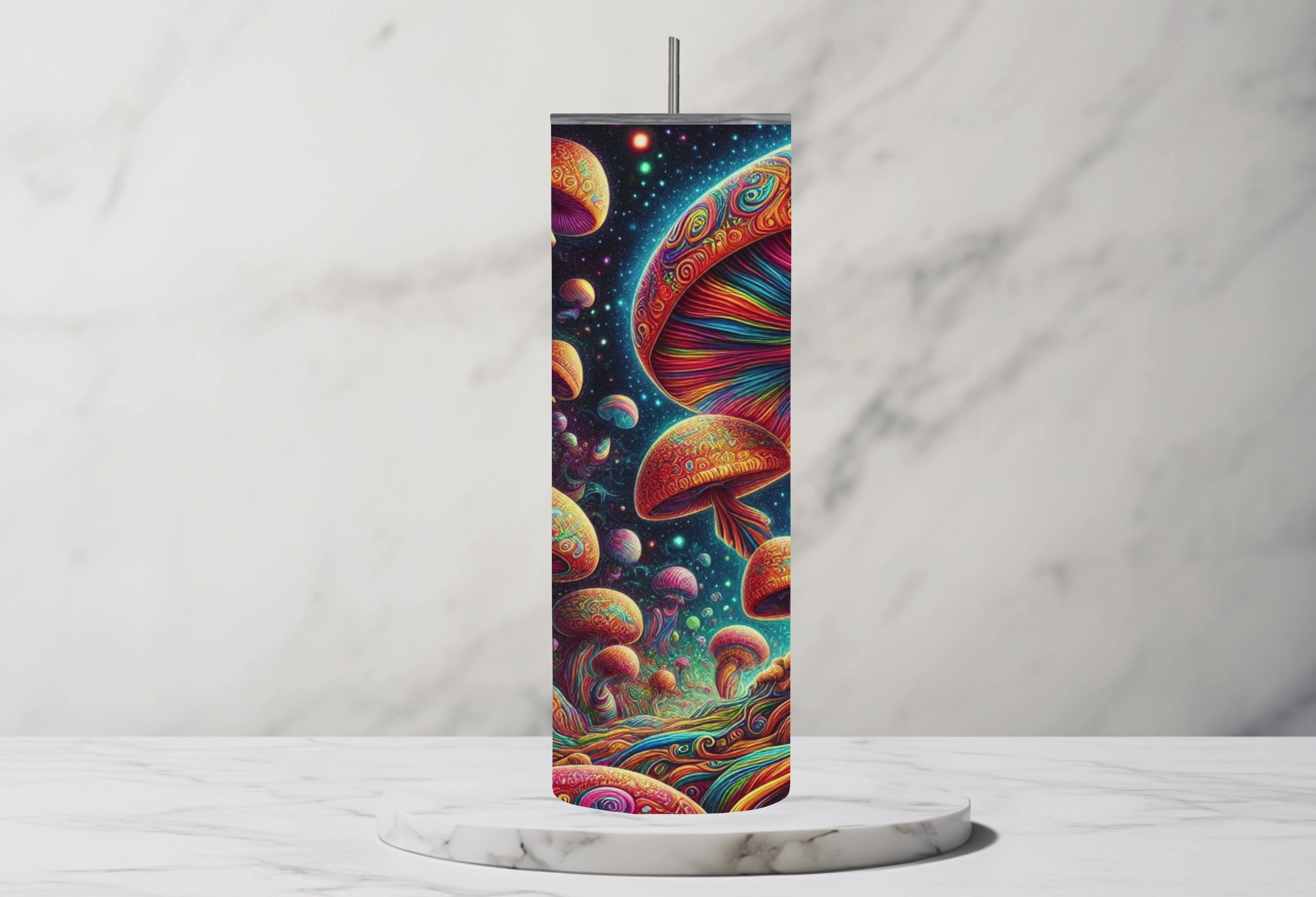 Trippy Fungi 20oz Steel Tumbler