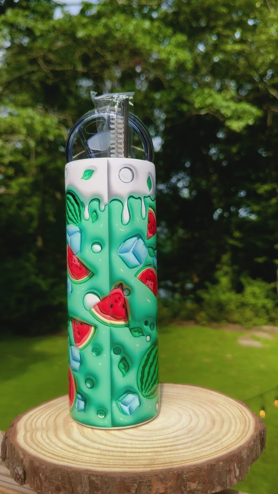 Watermelon Water 20oz Steel Tumbler